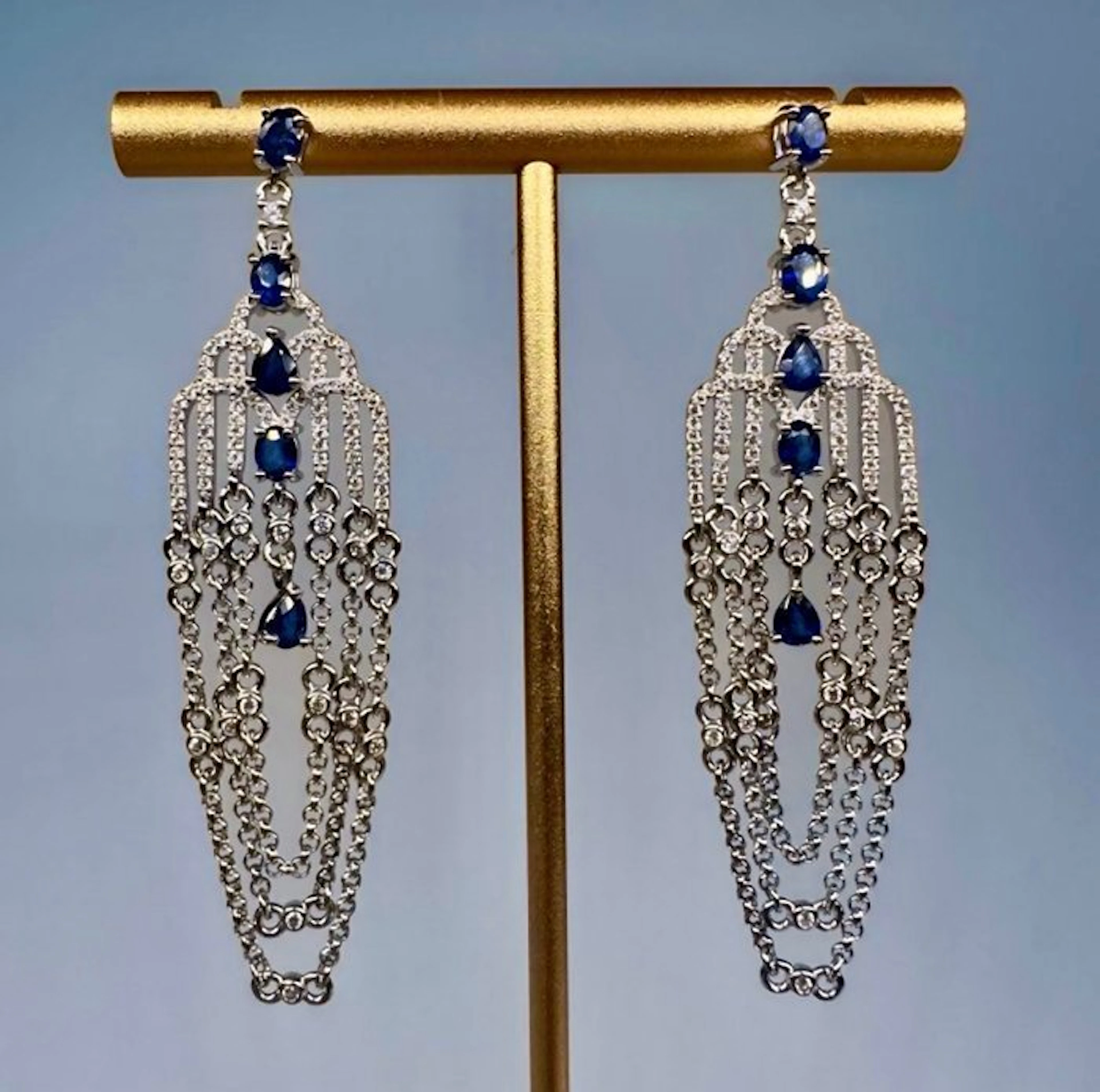 No reserve price - Drop earrings Silver