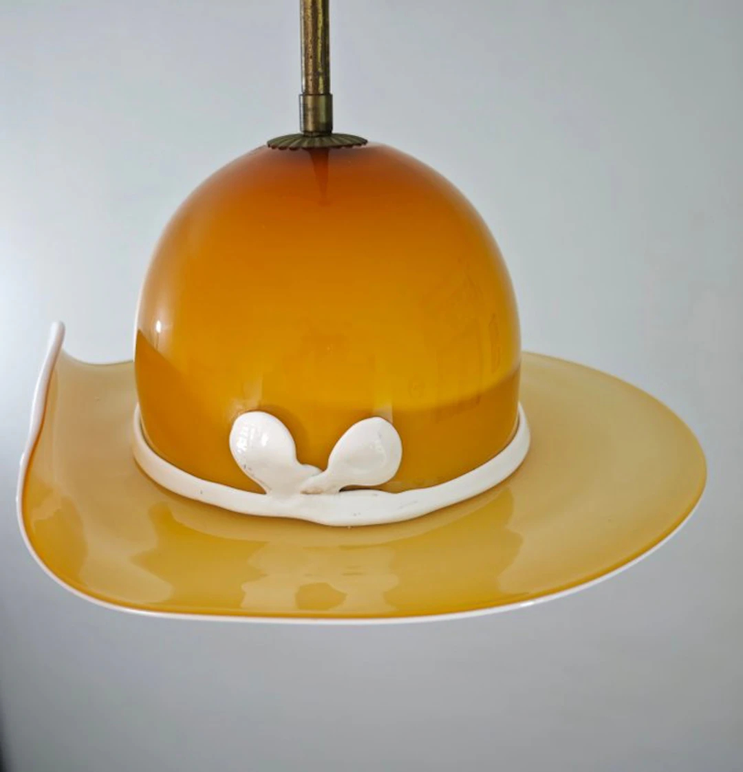 Hanging lamp - Murano glass - Design Italy 1970