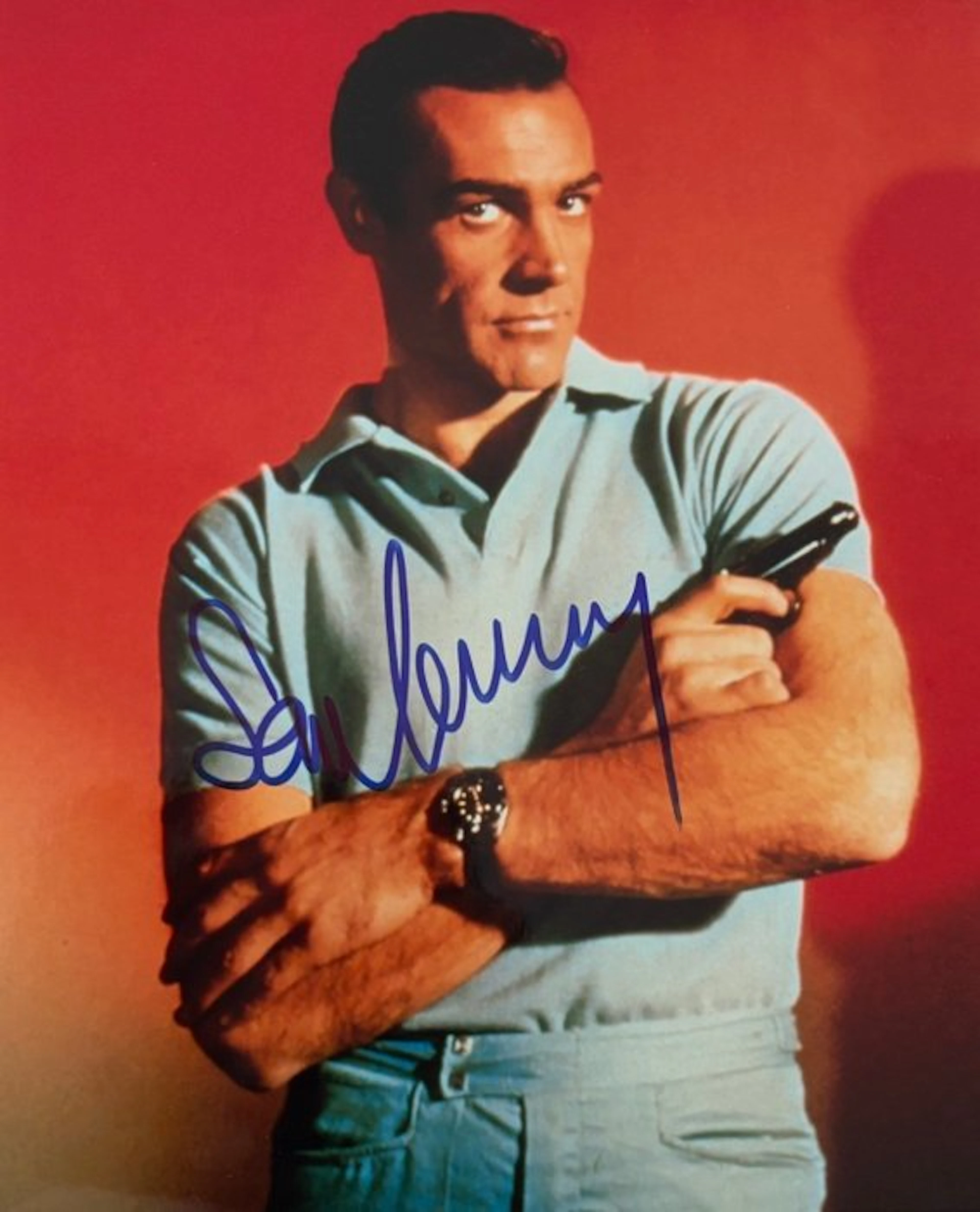 Sean Connery - James Bond Dr. No — Signed still by Sean Connery - With COA