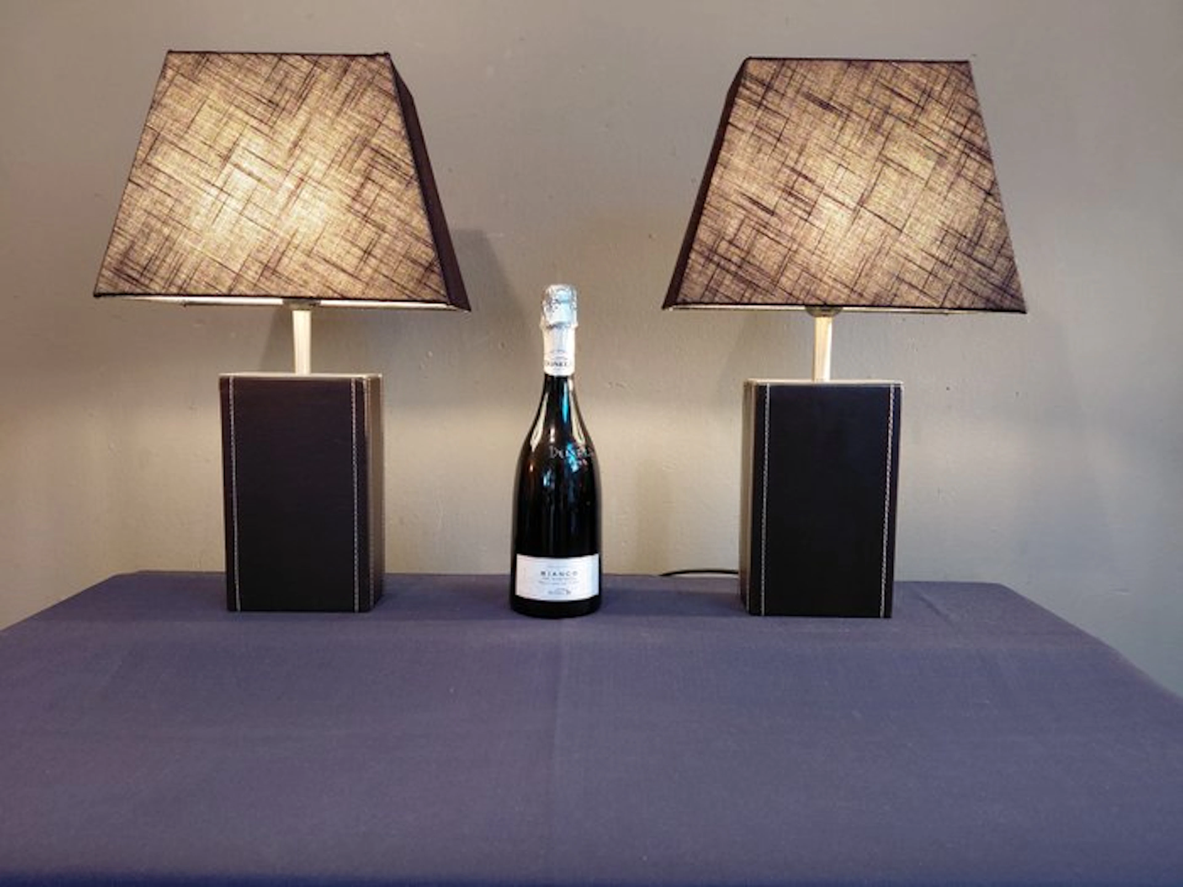 Table lamp (2) - Skai/Leather - Hotel-Chique