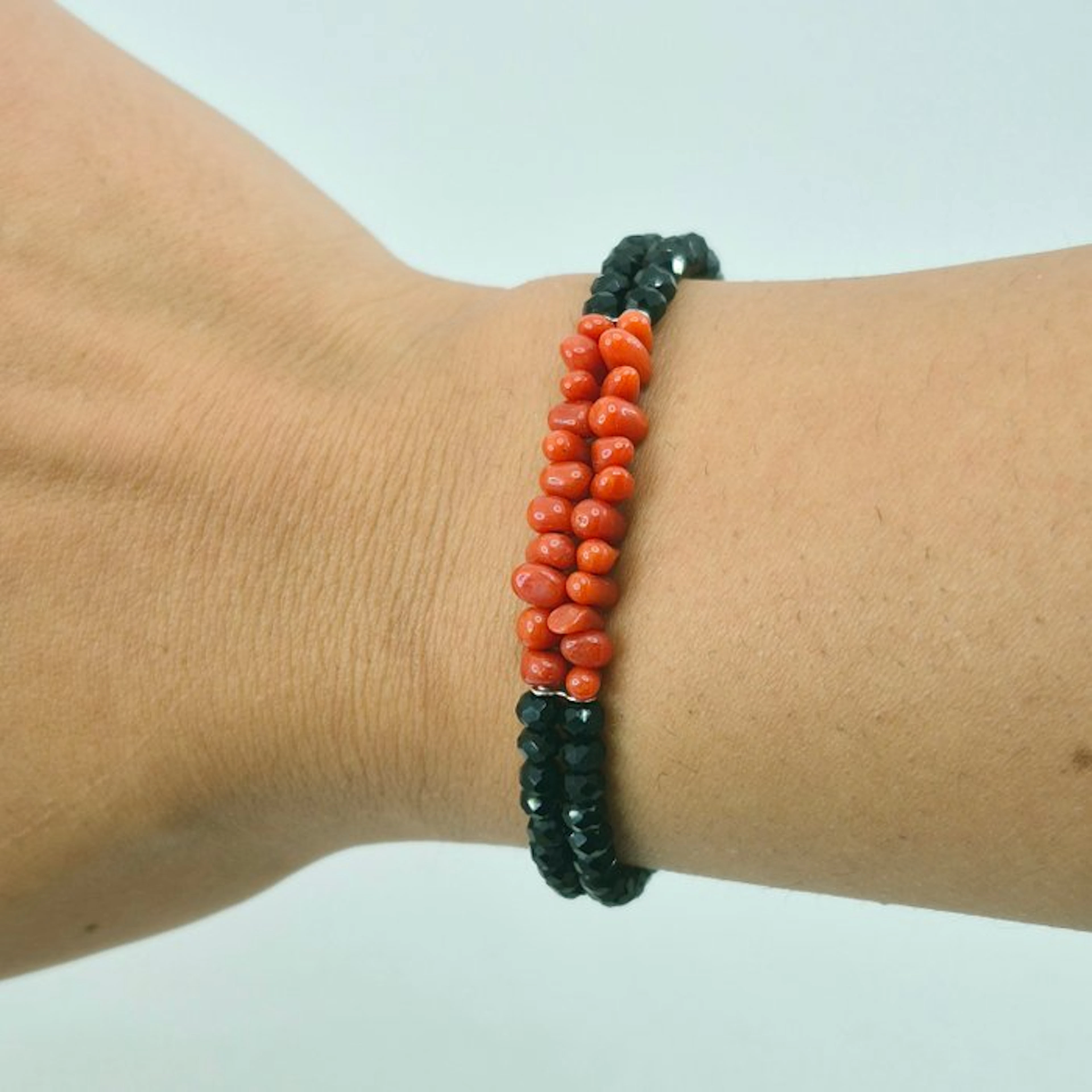 Coral - Silver, No Reserve - Bracelet - CORALLO MEDITERRANEO