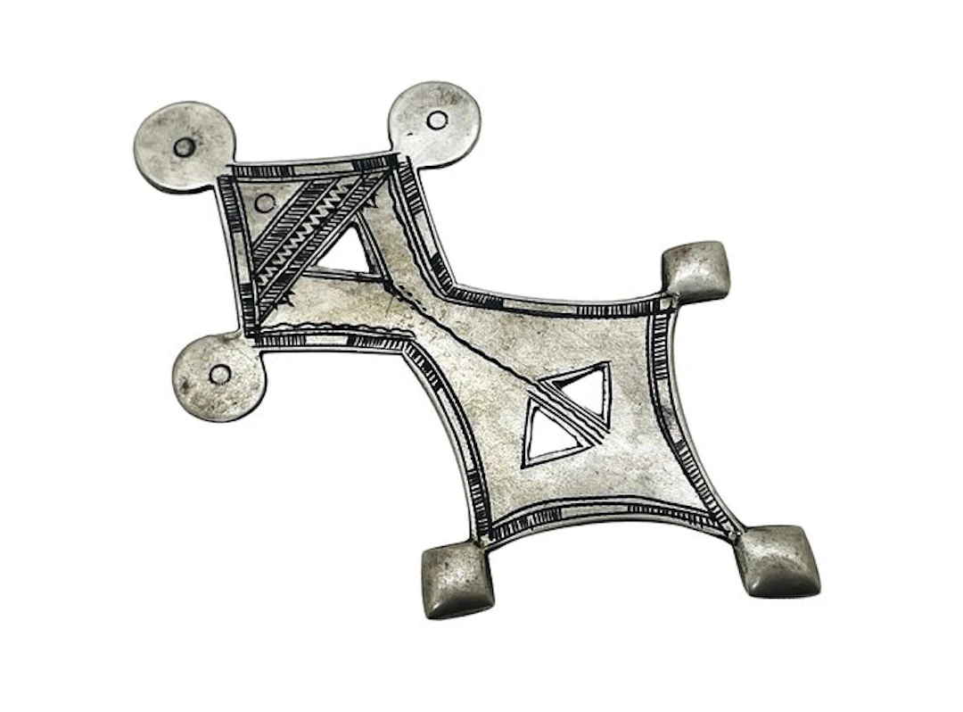 Ancient Large Tuareg Cross Tchimoumene XL - Tahoua Region...