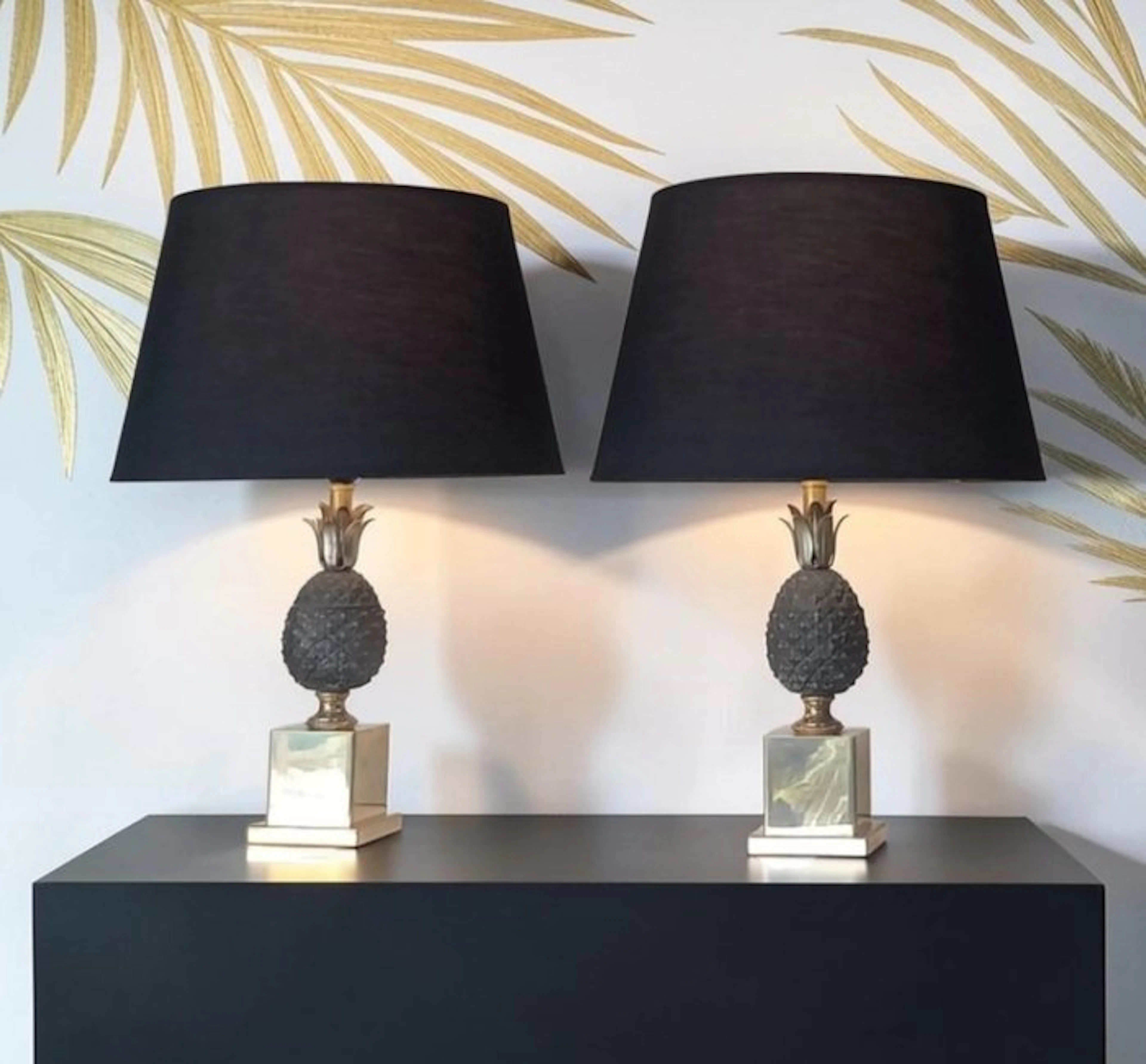 Maison Le Dauphin - Lamp (2) - Rare Pineapple Model...