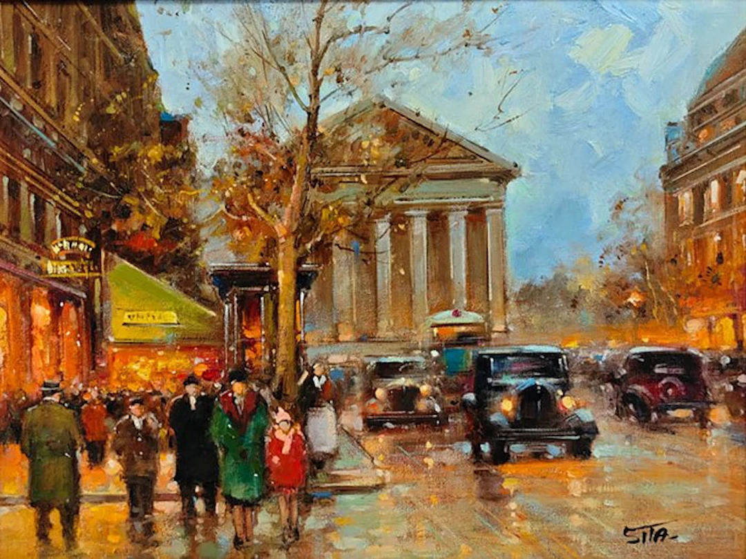 Walter Sita - Paris, l’automne doré autour de l’église de la Madeleine
