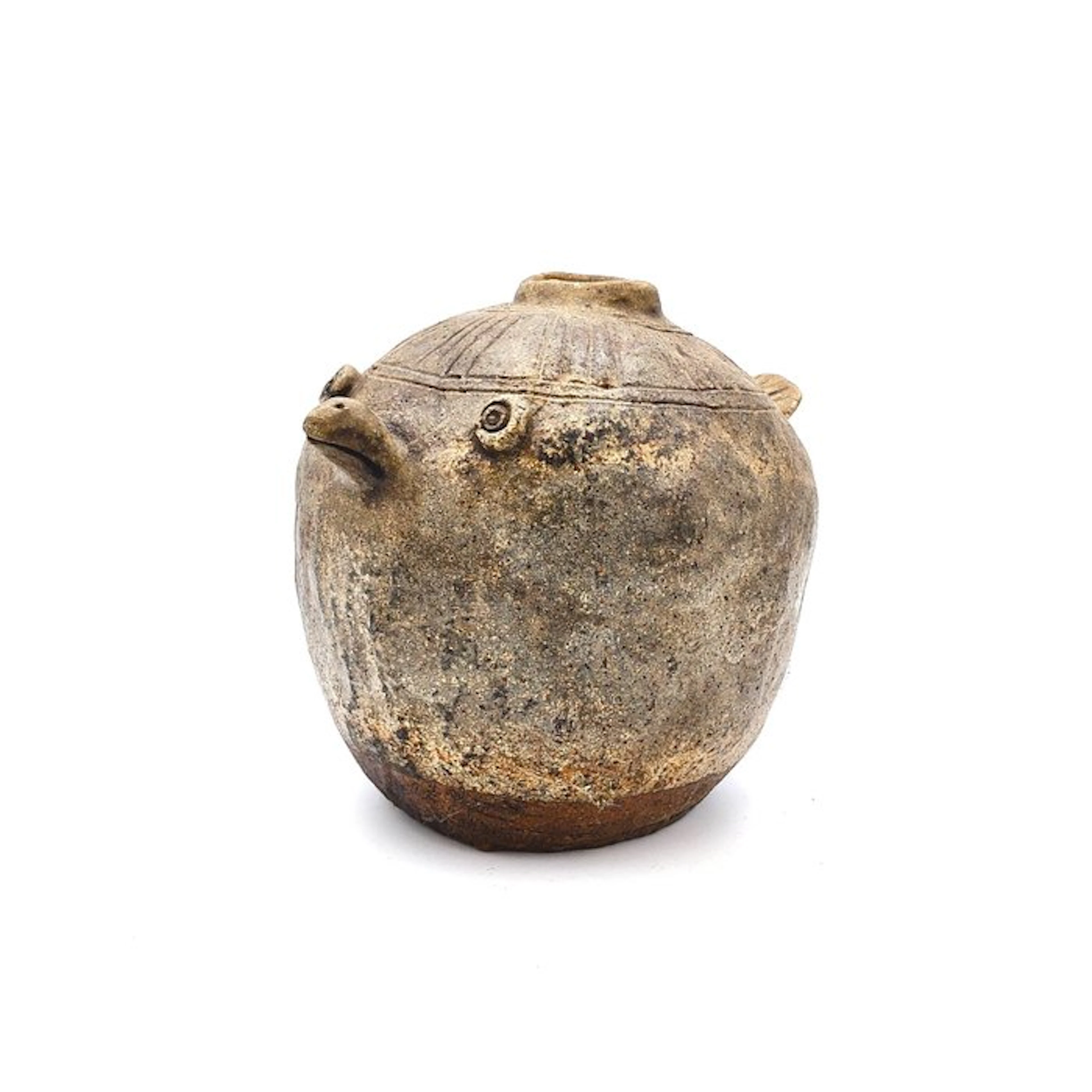 Ancient Lanna Kingdom Glazed Ceramic Bird Shaped Pot Dish - 140 mm