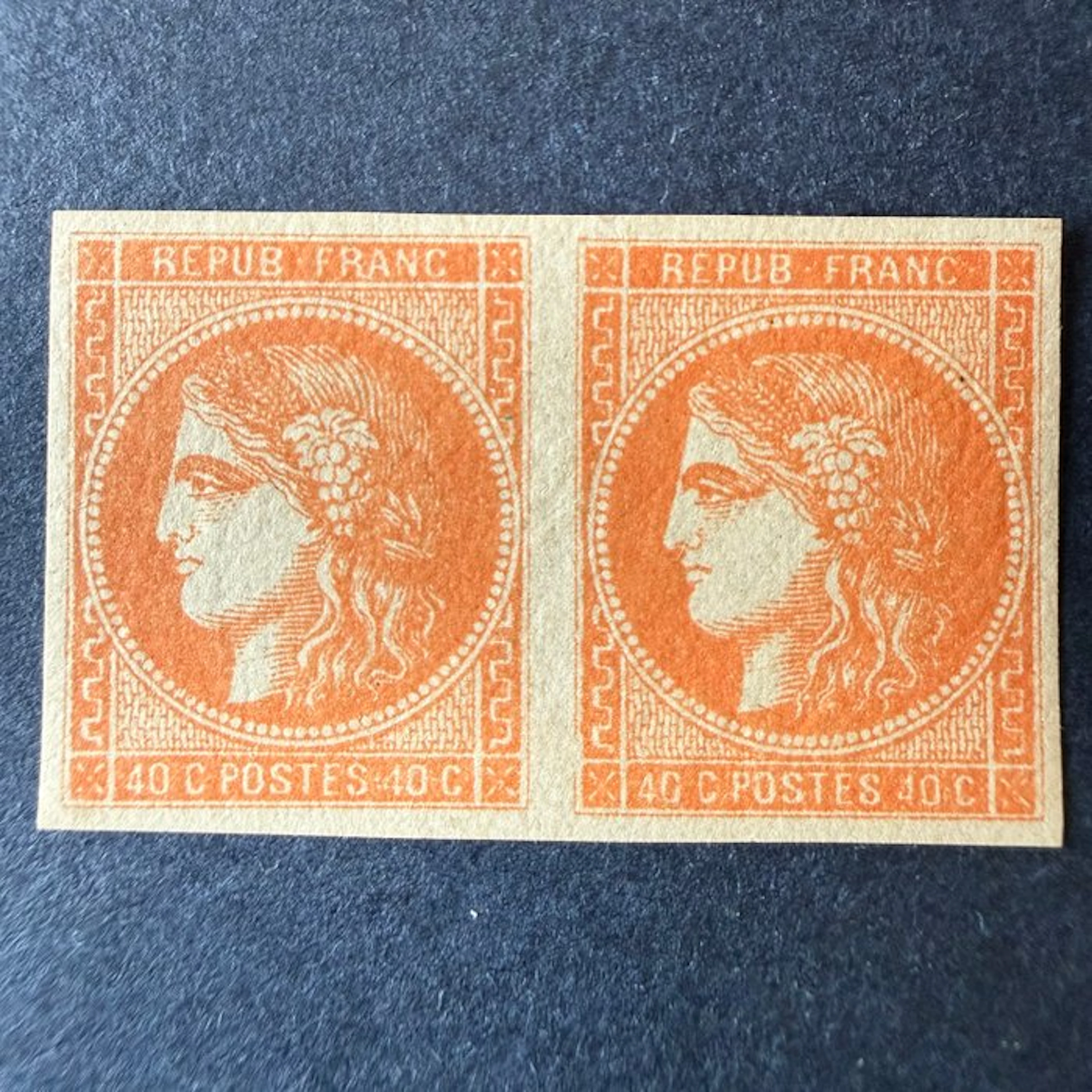 France - Yvert 48l "Bordeaux 40c orange" 4