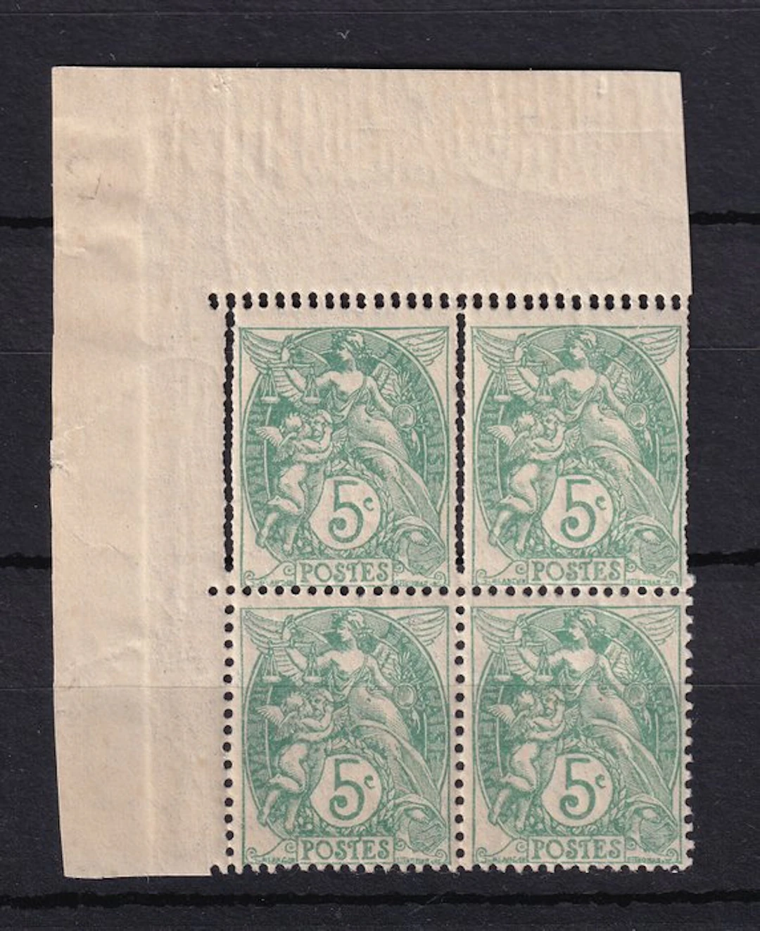 France 1900 - Excellent variety with accidental double...