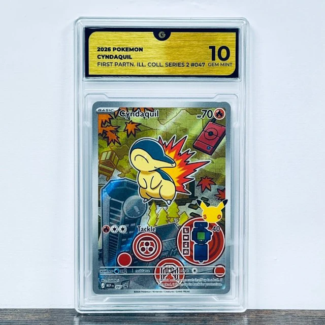 Pokémon Graded card - Cyndaquil 047 - Pokemon - GG 10