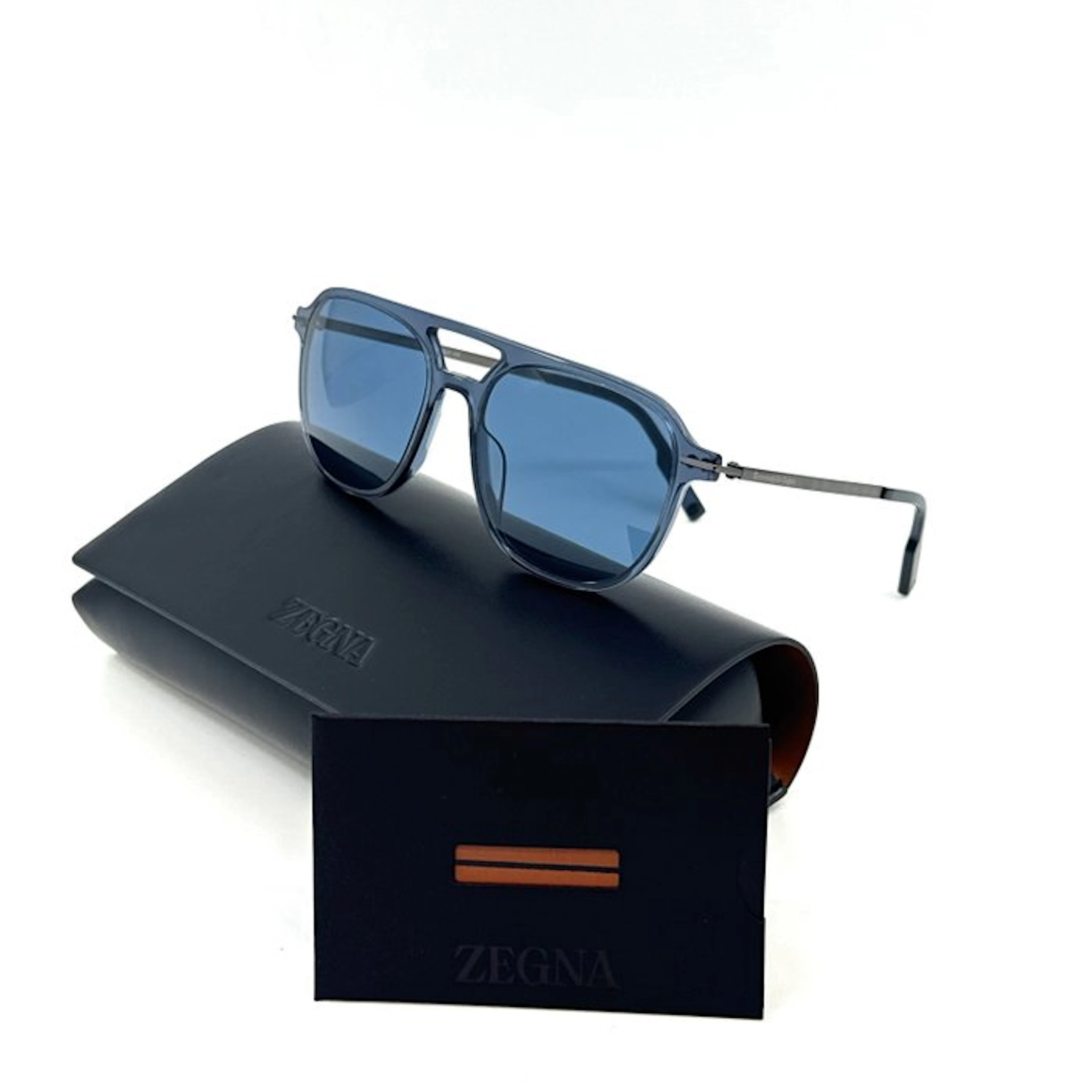 Ermenegildo Zegna - *NEW* - Blue Acetate - Blue Lenses - Sunglasses