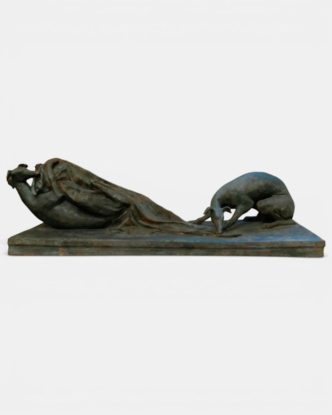 Federico Capitani - Statue, Levrieri - 35 cm - Earthenware - 2007
