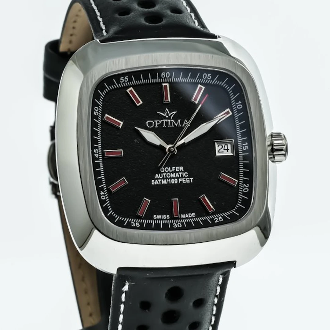 Optima - Golfer Swiss Automatic Watch - OSA487-SL-3 White...