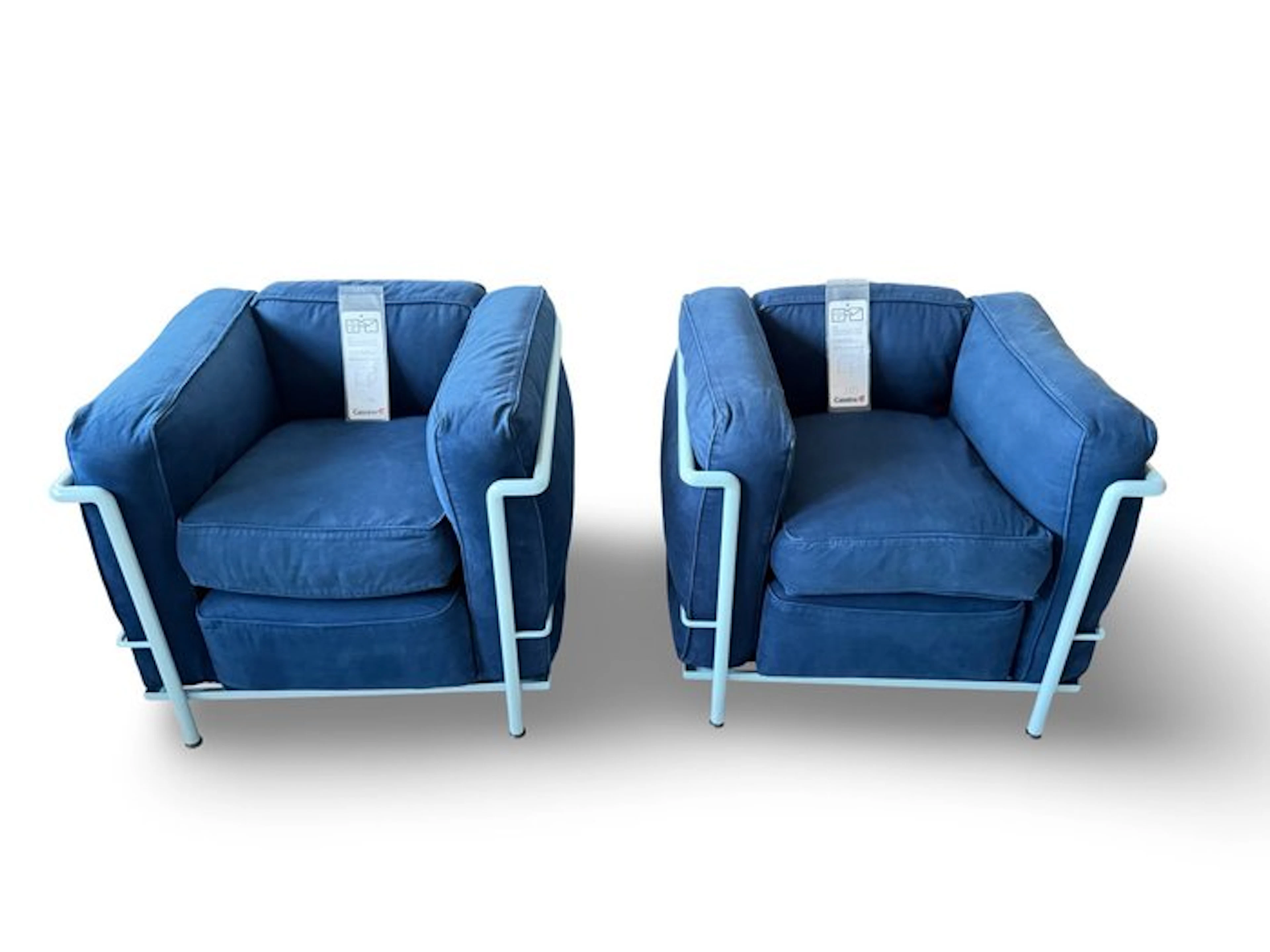 Cassina - Le Corbusier - Armchair (2) - LC2 - Cotton, Steel