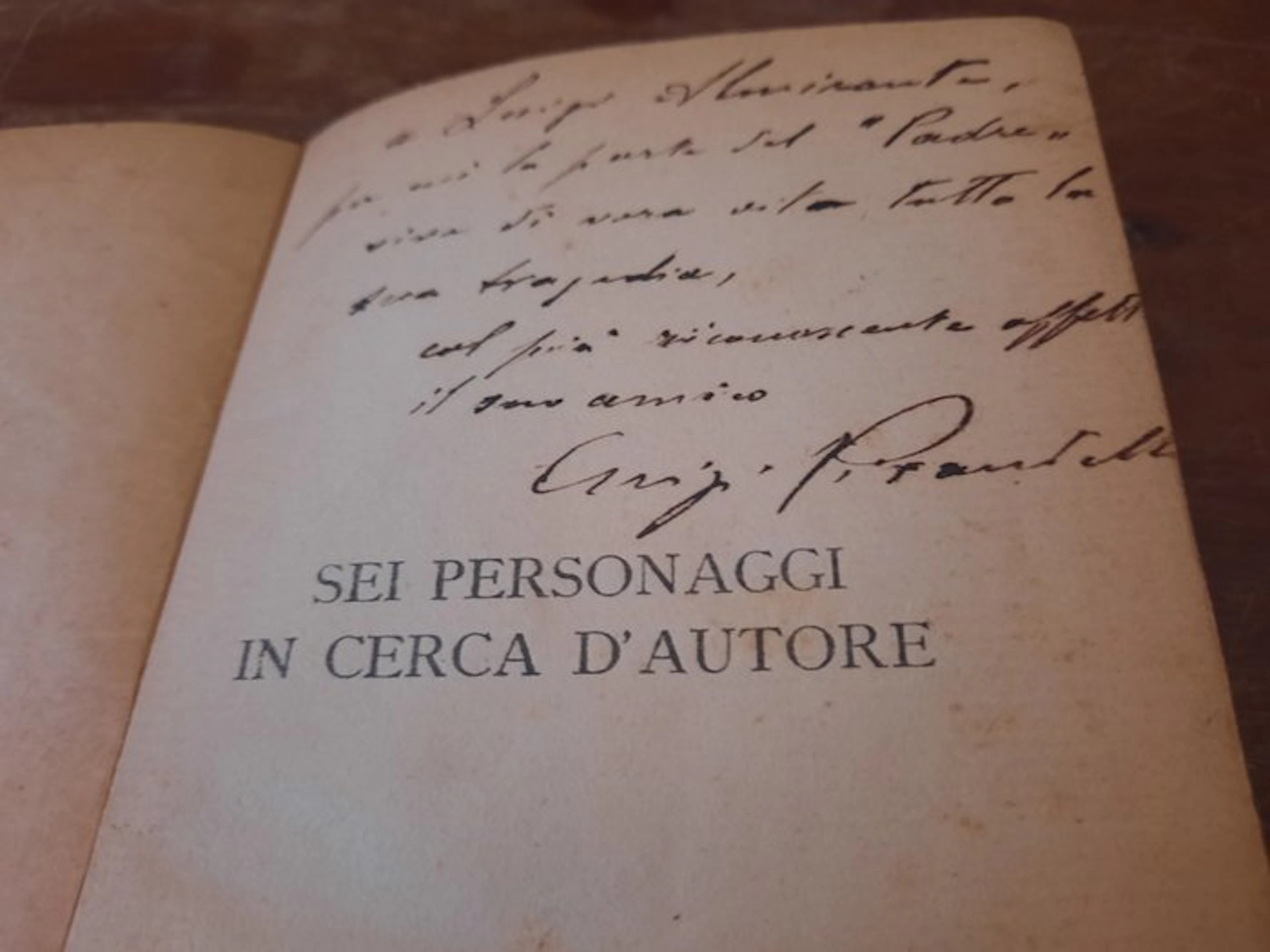 Luigi Pirandello - Sei personaggi in cerca d'autore - 1921-1921