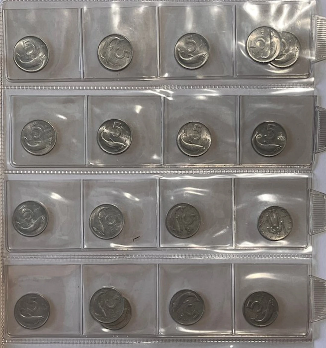Italy, Republic 5 Lire Lotto 5/10 Lire inclusa 1 Lira...