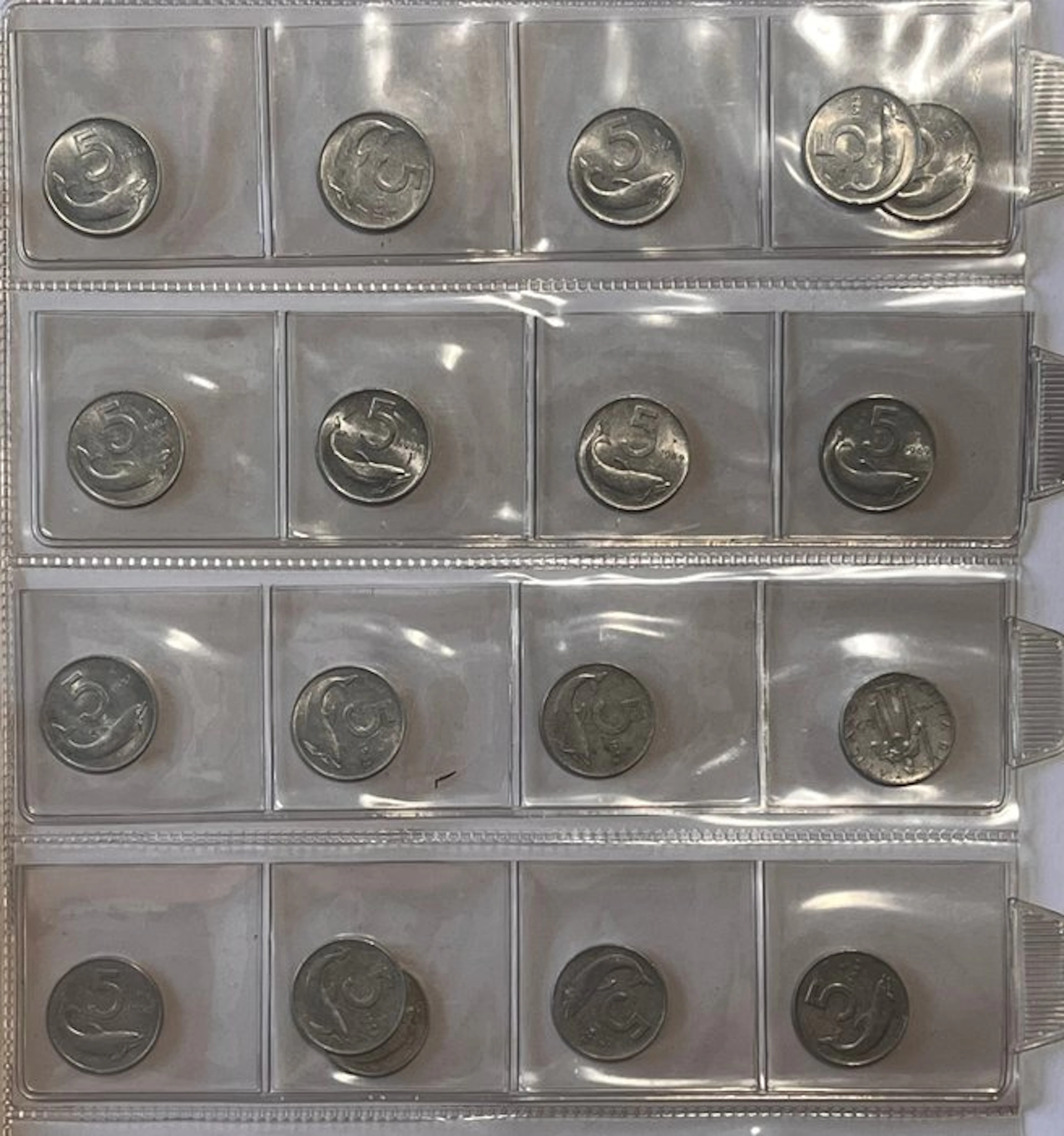 Italy, Republic 5 Lire Lotto 5/10 Lire inclusa 1 Lira...