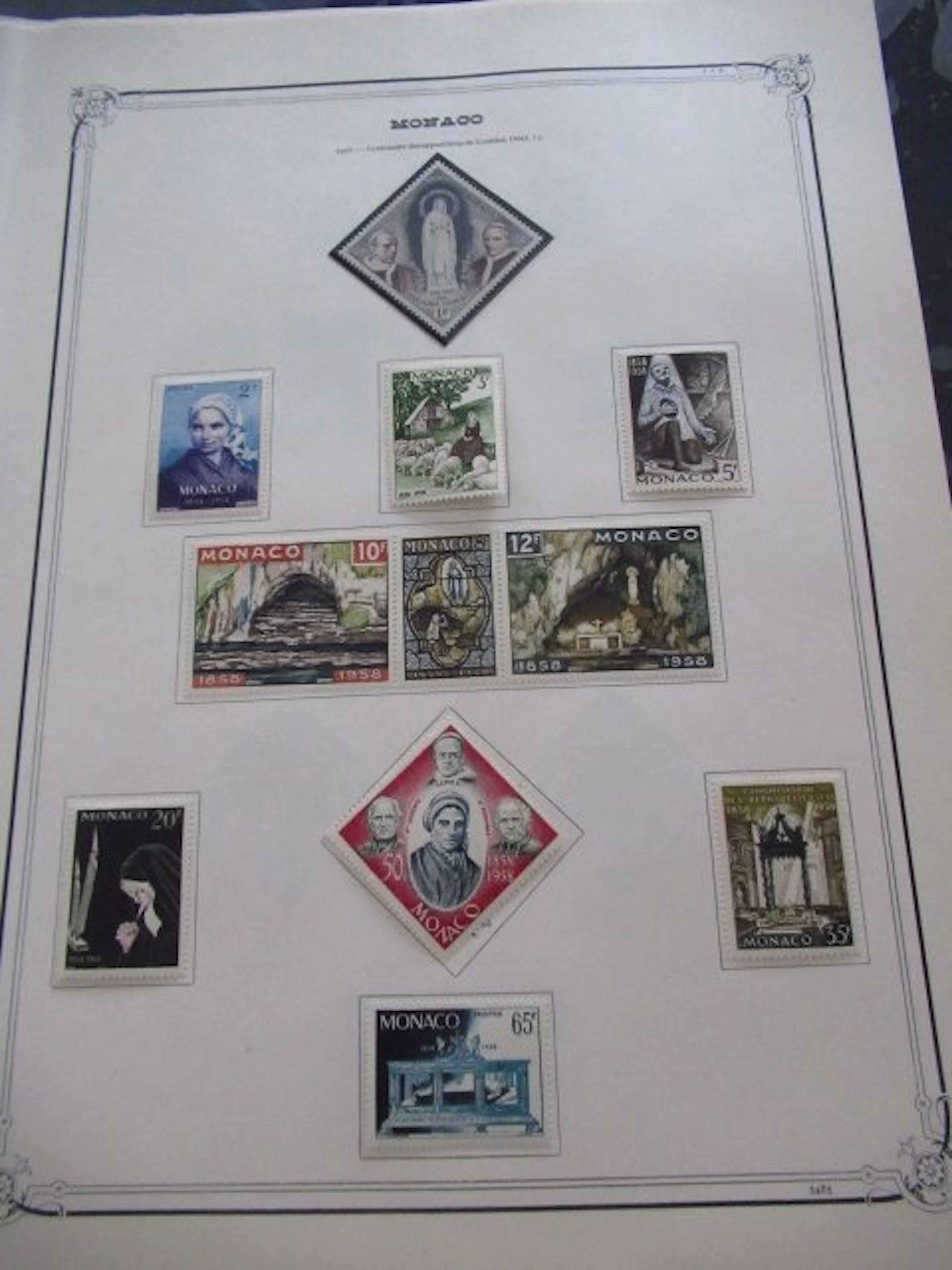 Monaco - collection de timbres