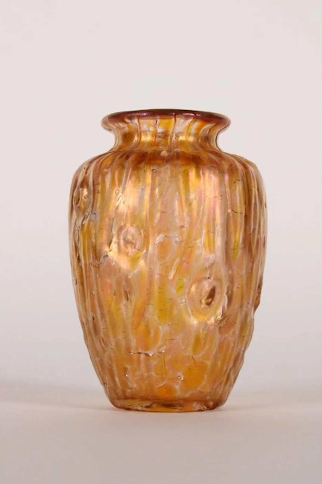 Lötz Witwe, Loetz - Vase - 'Orange Rusticana' - Iridescent glass