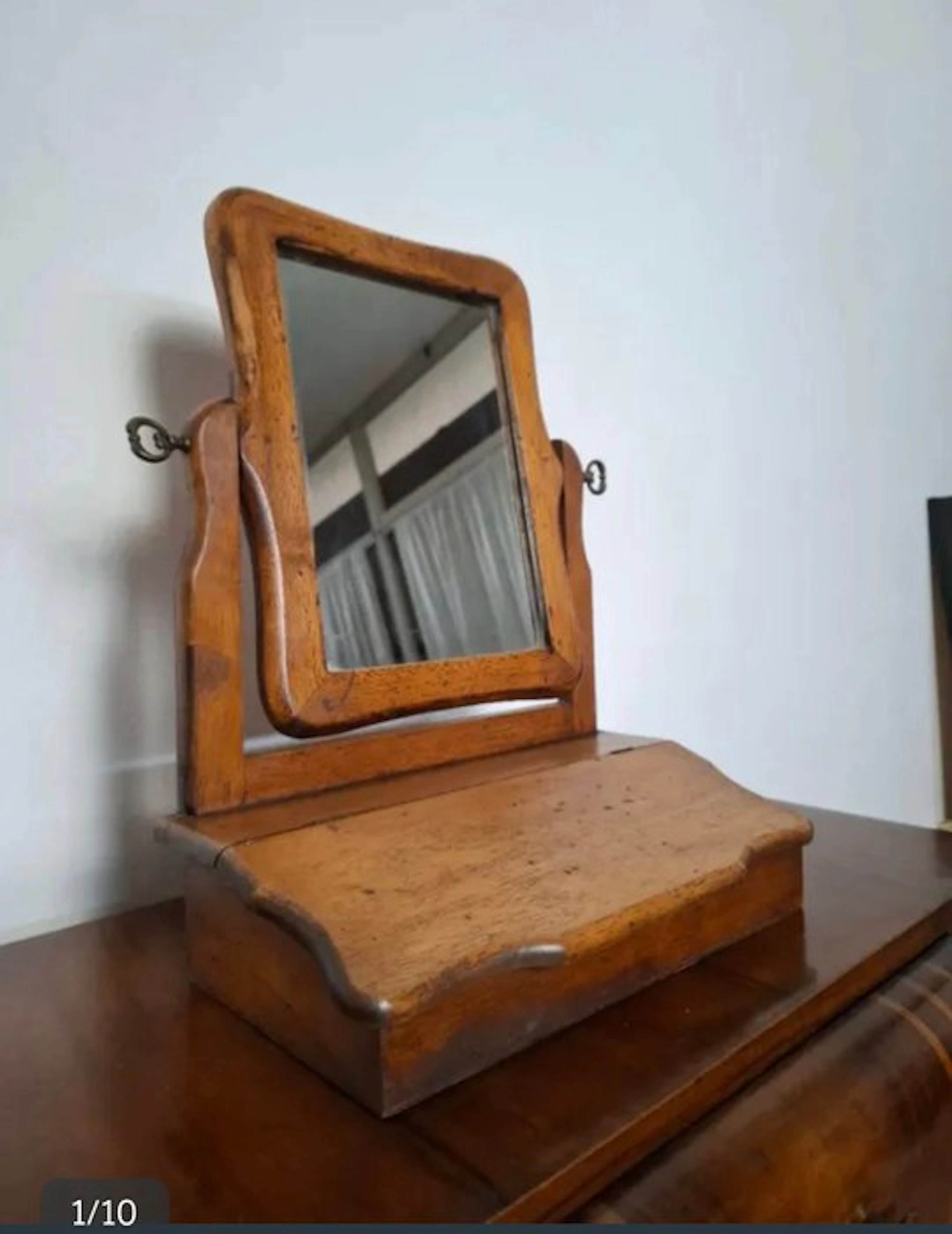 Cabinet - Cherry wood - 19th-century table mirror
