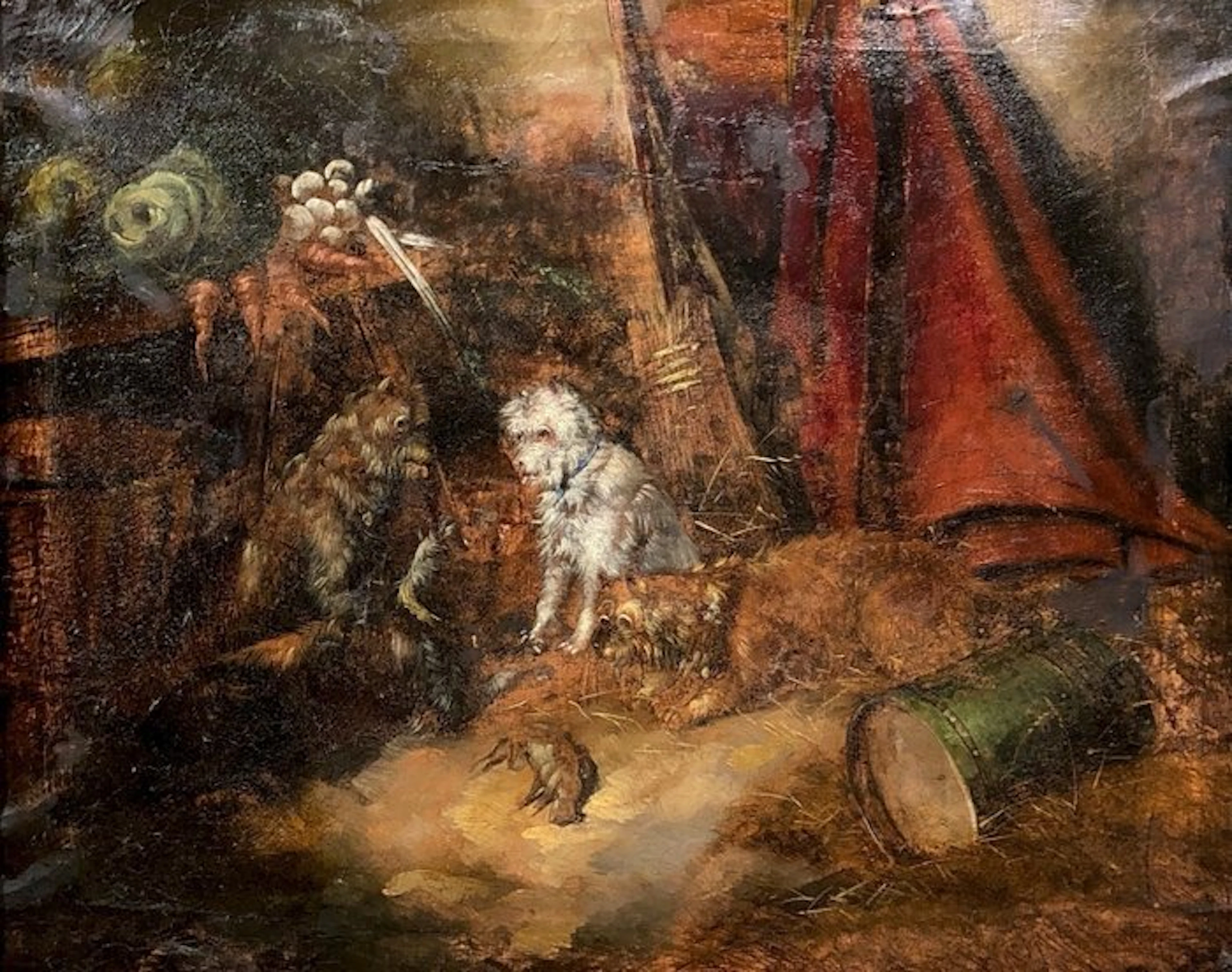George Armfield (1808-1893), Attributed to - Dispute pour un Rat Mort