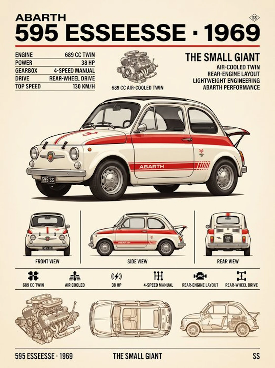 Shmidt.Art - Abarth - Abarth 595 ESSEESSE · 1969 - 1960s
