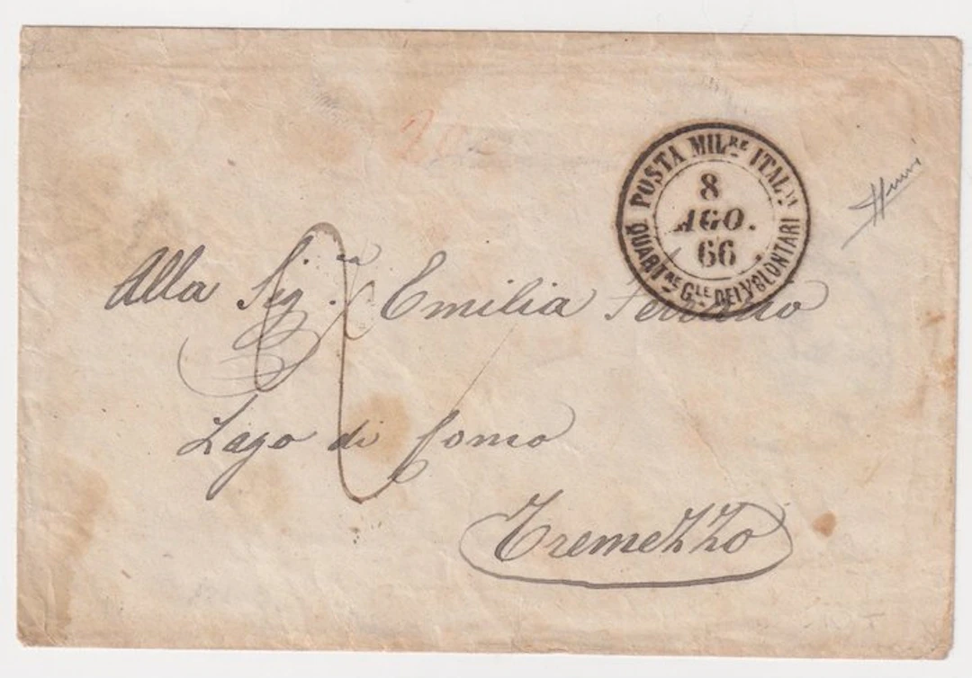 Italy Kingdom - 1866 – Italian Military Mail