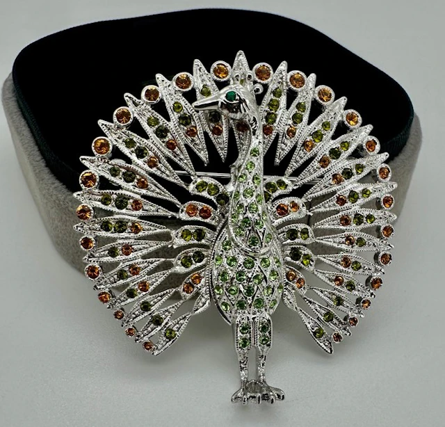 Camrose & Kross - Silver-Plated - Brooch - JBK – Peacock