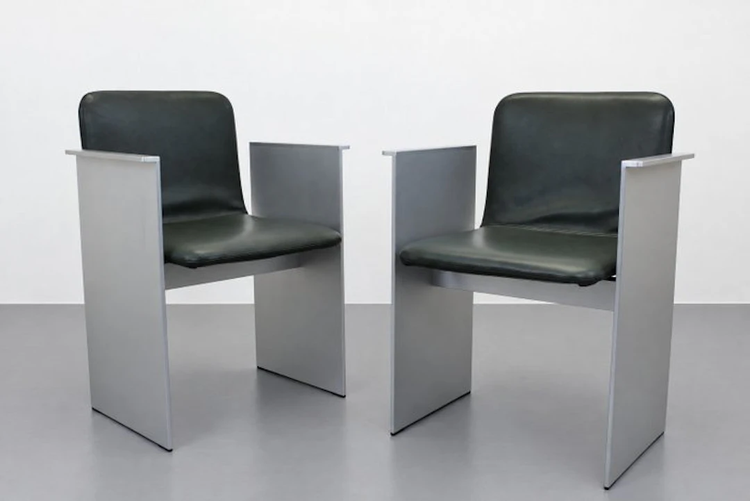 Cassina - Michael Anastassiades - Chair (2) - Flutz - Steel, Leather