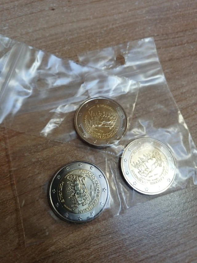 Portugal. 2 Euro 2026 "Calouste Gulbenkian" (3 monnaies) (No reserve price)