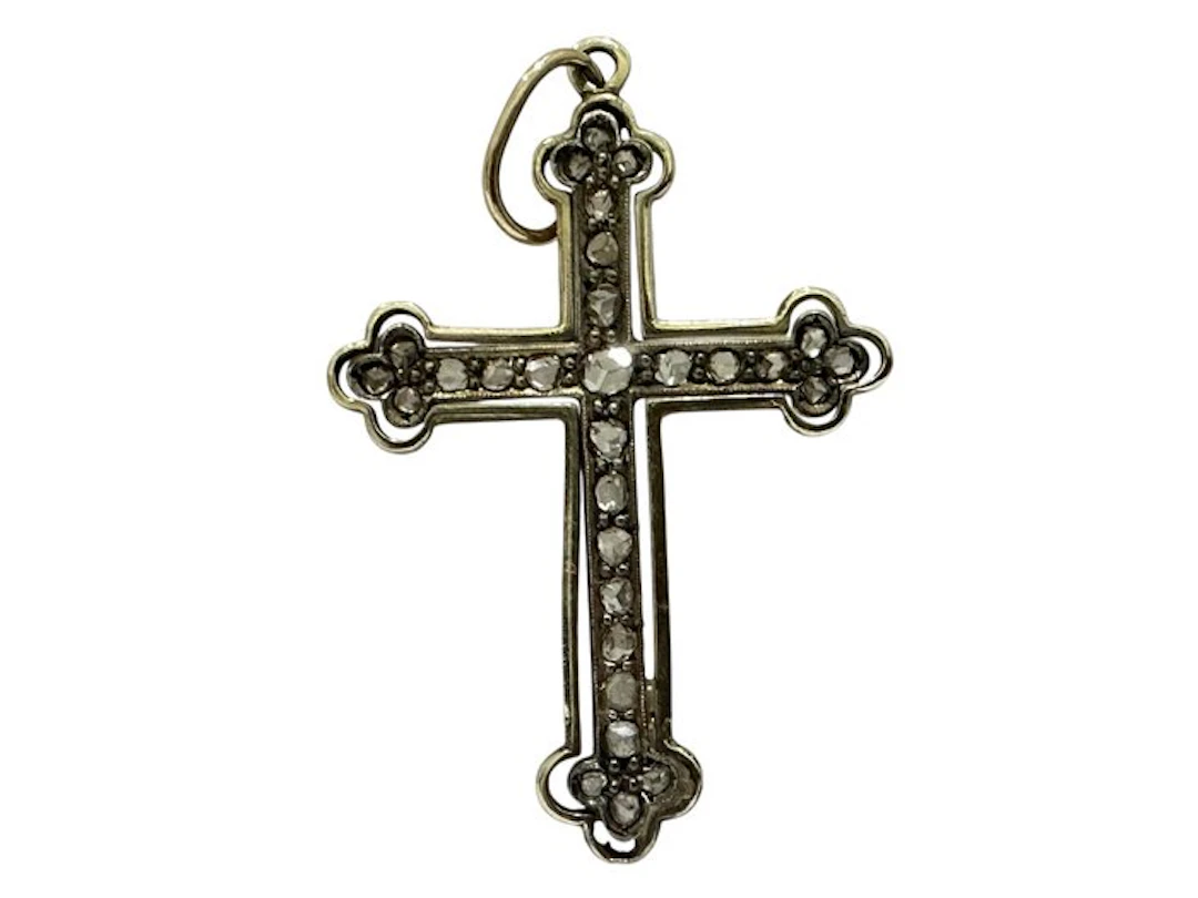 Pendant - 12 kt. White gold - 1.55ct. tw. Diamond (Natural) - Diamond