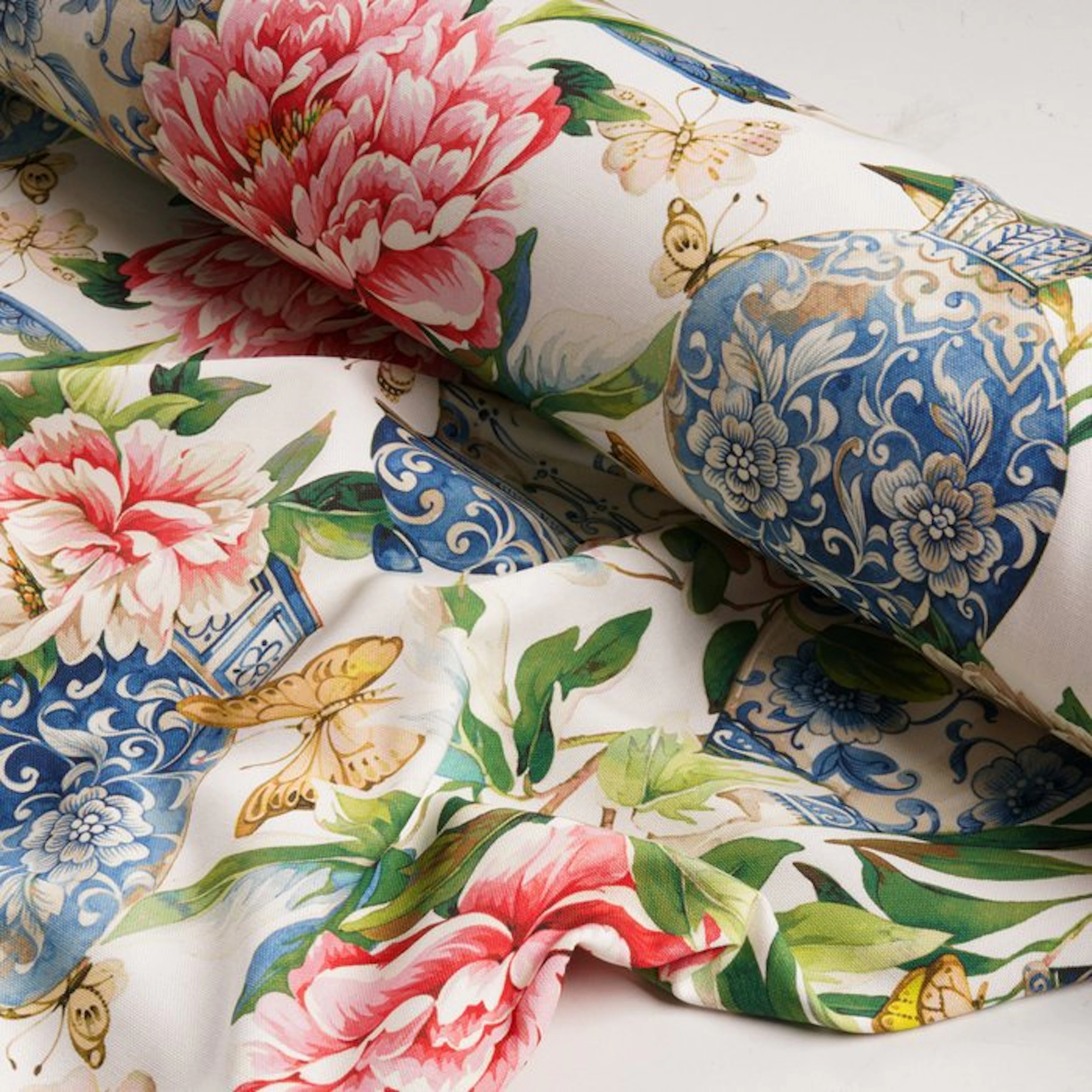 Exclusive GCFabrics – Certified Cotton Fabric with Floral...