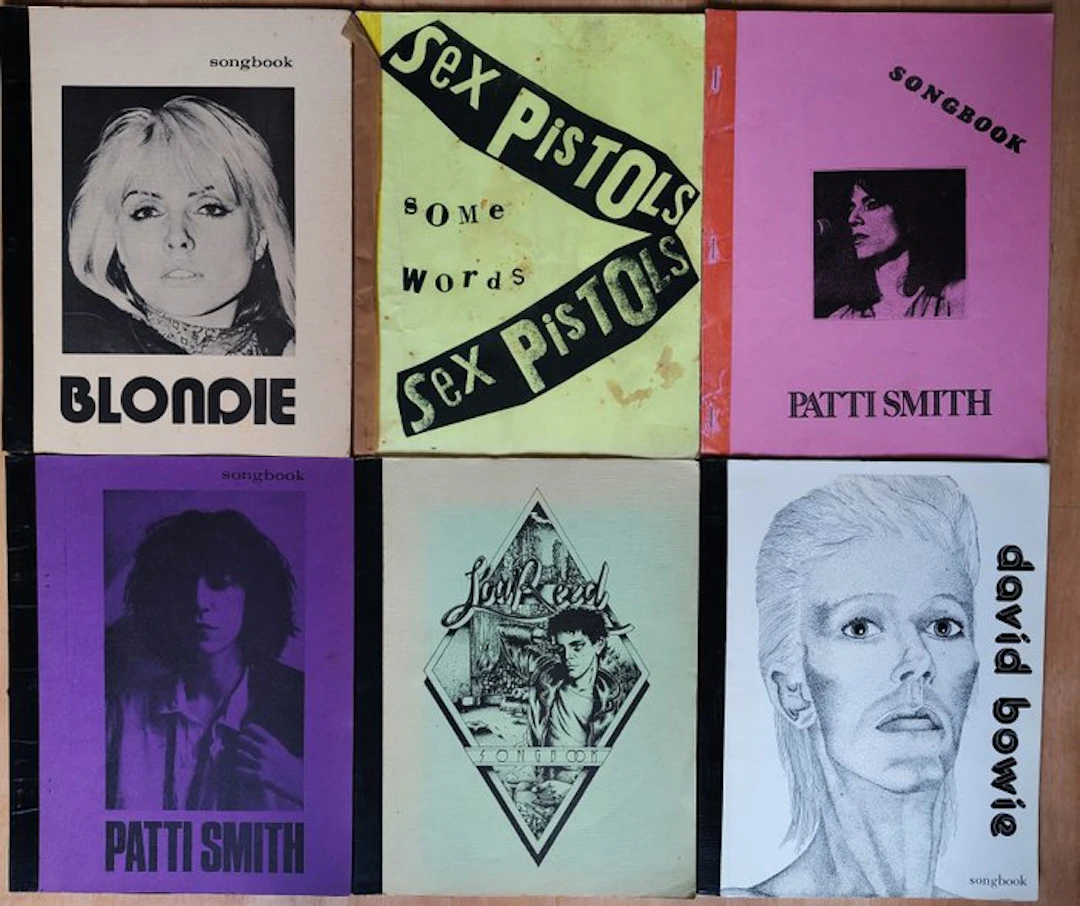 Blondie, Sex Pistols, Patti Smith - 6 Dutch Songbooks from the 1970s