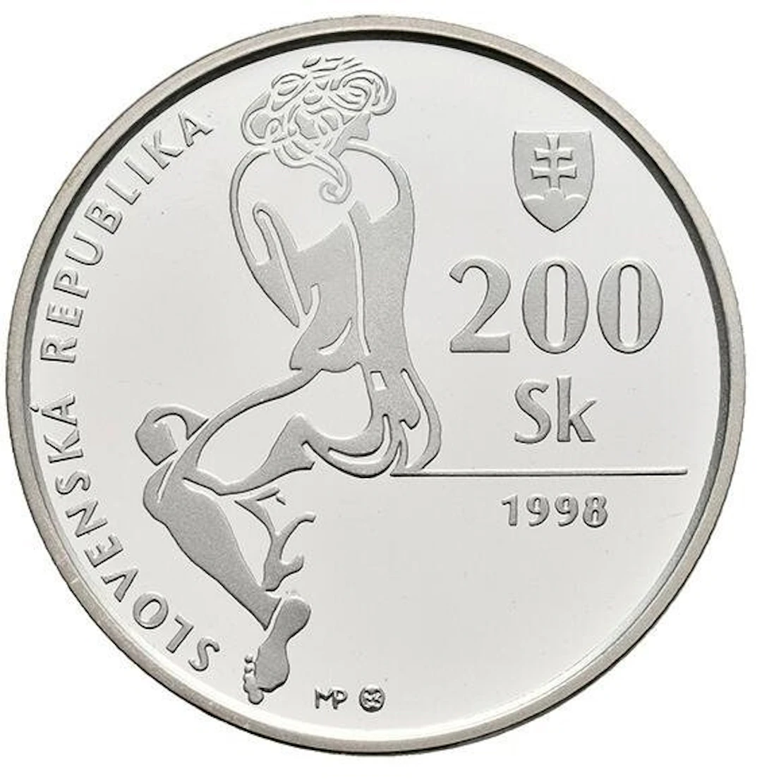 Slovakia. 200 Korún 1998 - PCGS MS68