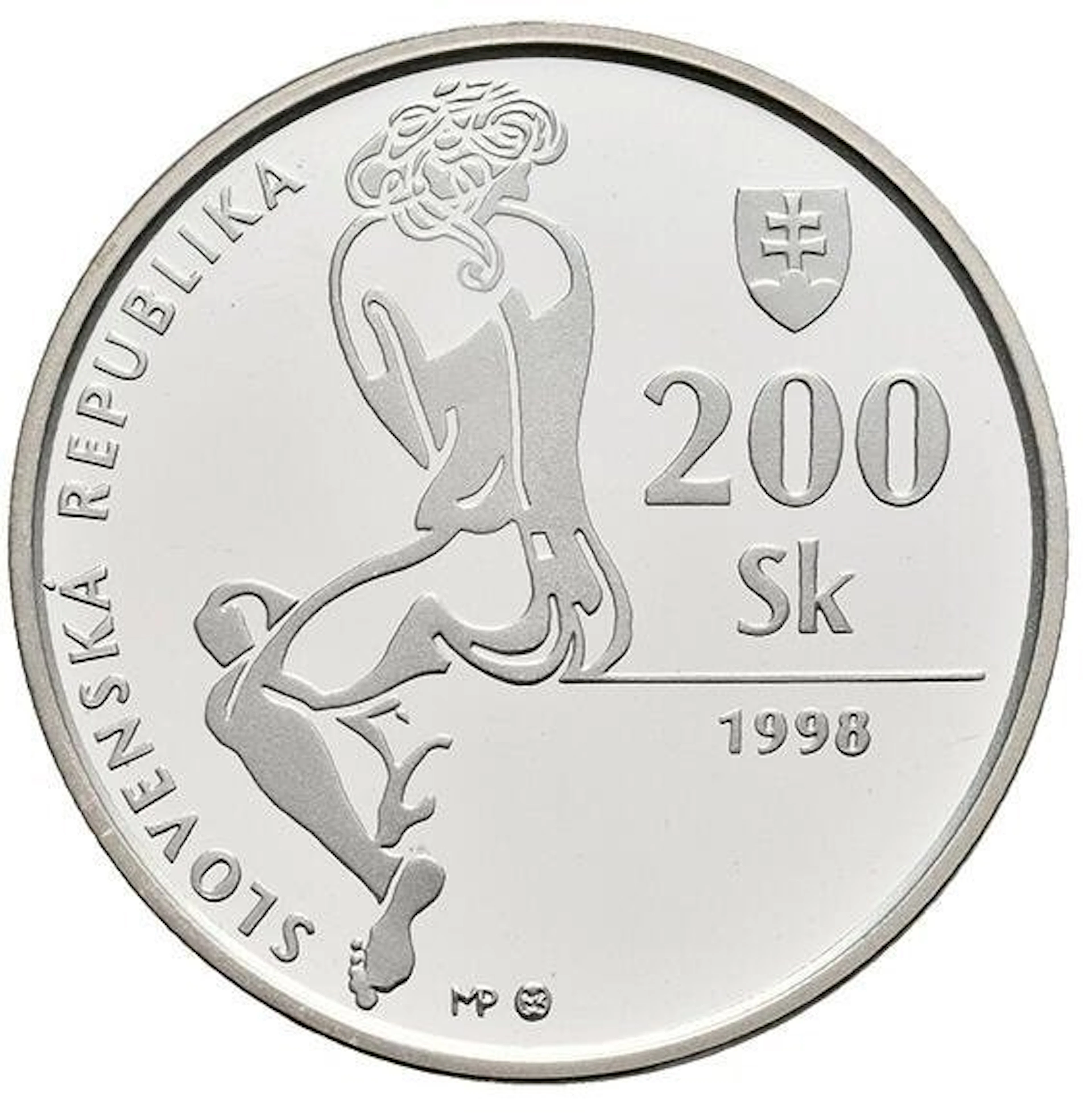 Slovakia. 200 Korún 1998 - PCGS MS68