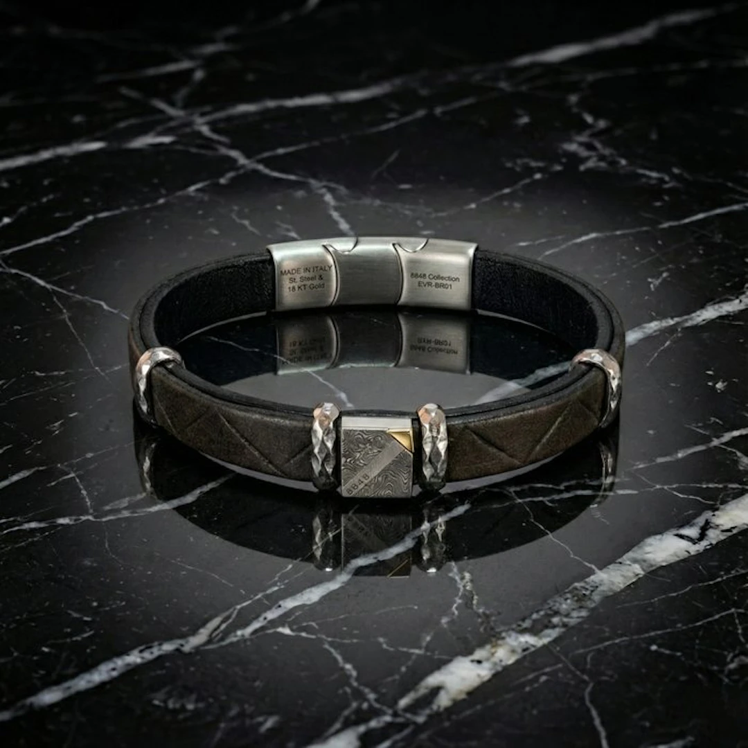 18 kt. - Base bracelet in surgical steel, Rose gold - Bracelet - Made in Italy