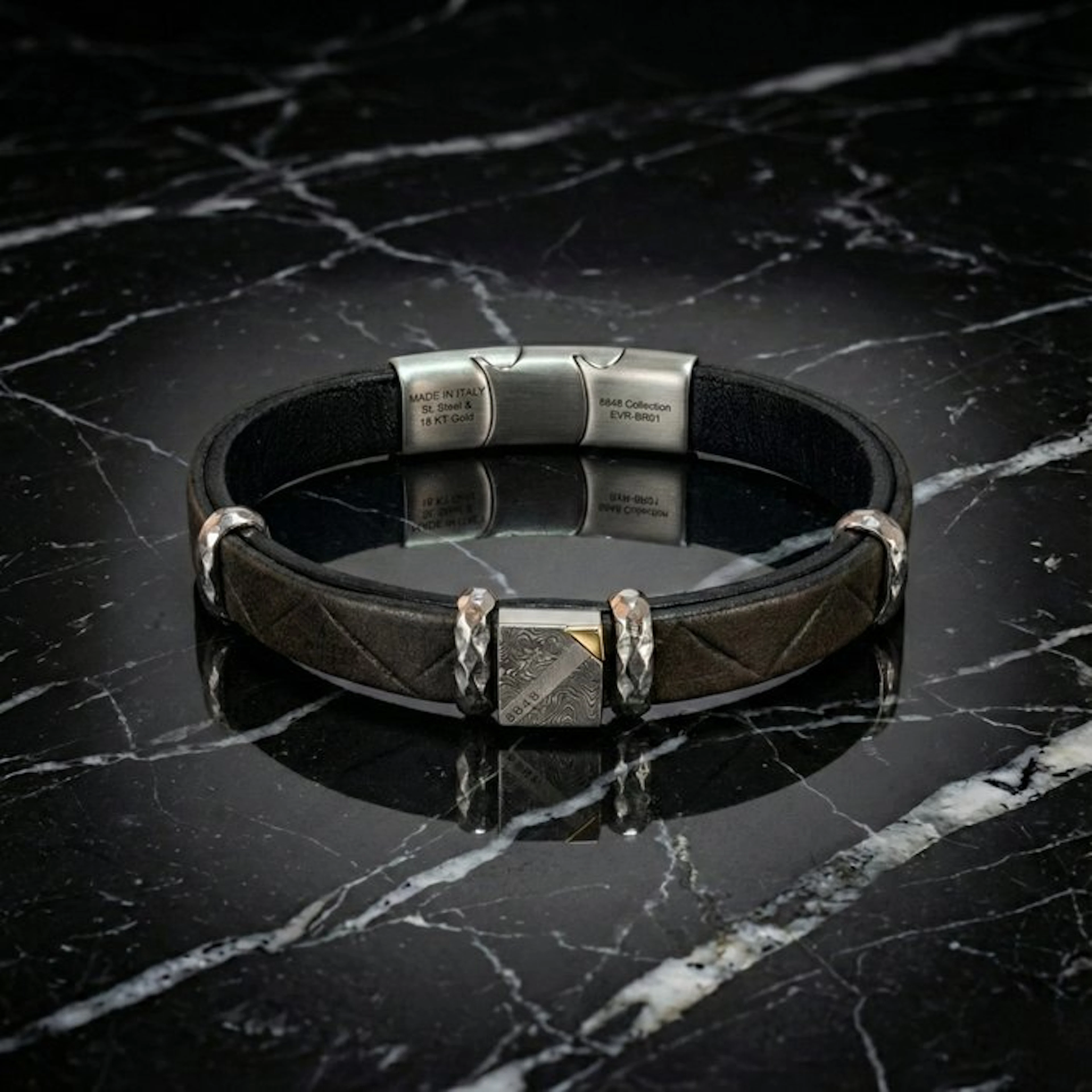 18 kt. - Base bracelet in surgical steel, Rose gold - Bracelet - Made in Italy