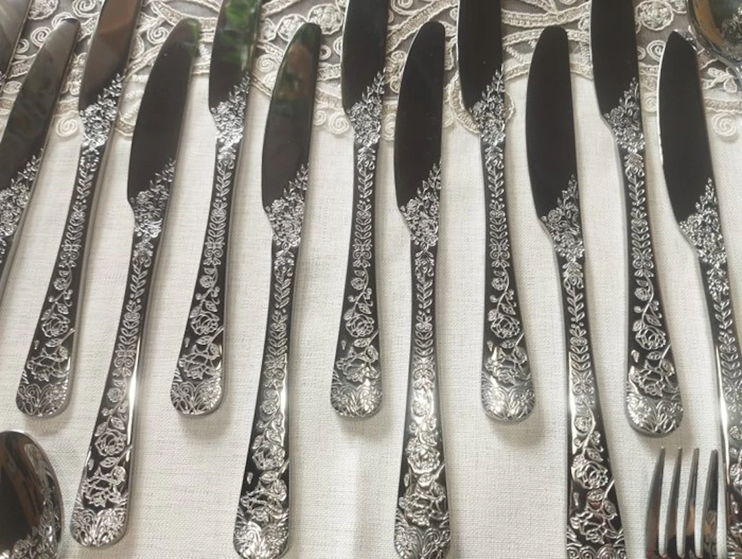 Cutlery set for 12 (60) - Stainless steel - Complete.