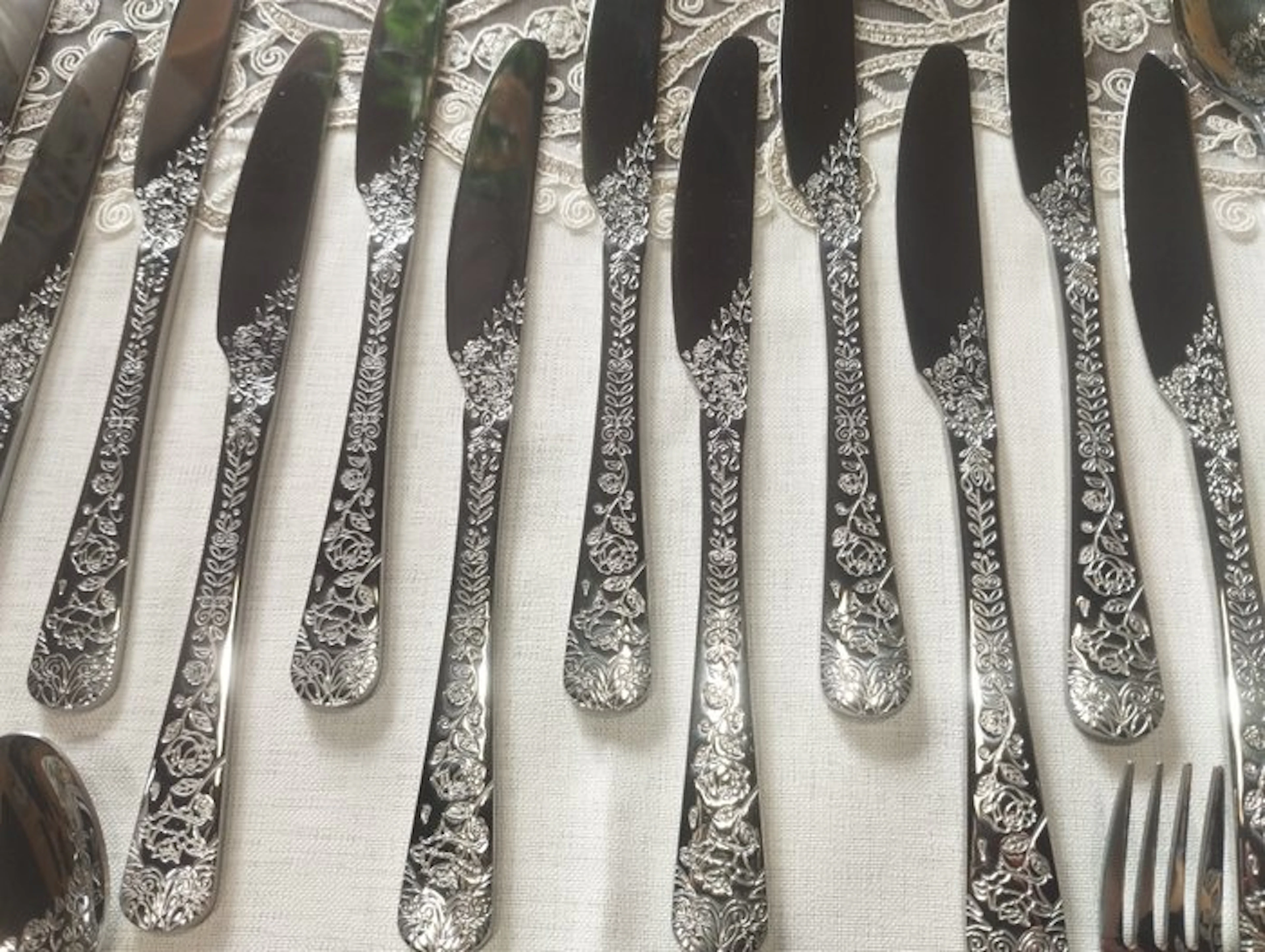 Cutlery set for 12 (60) - Stainless steel - Complete.