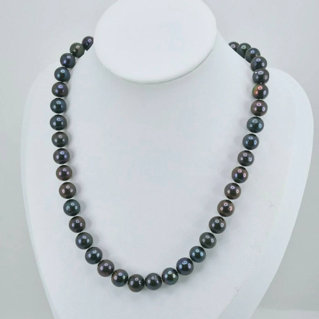 Silver - Necklace - Asian cultured pearls