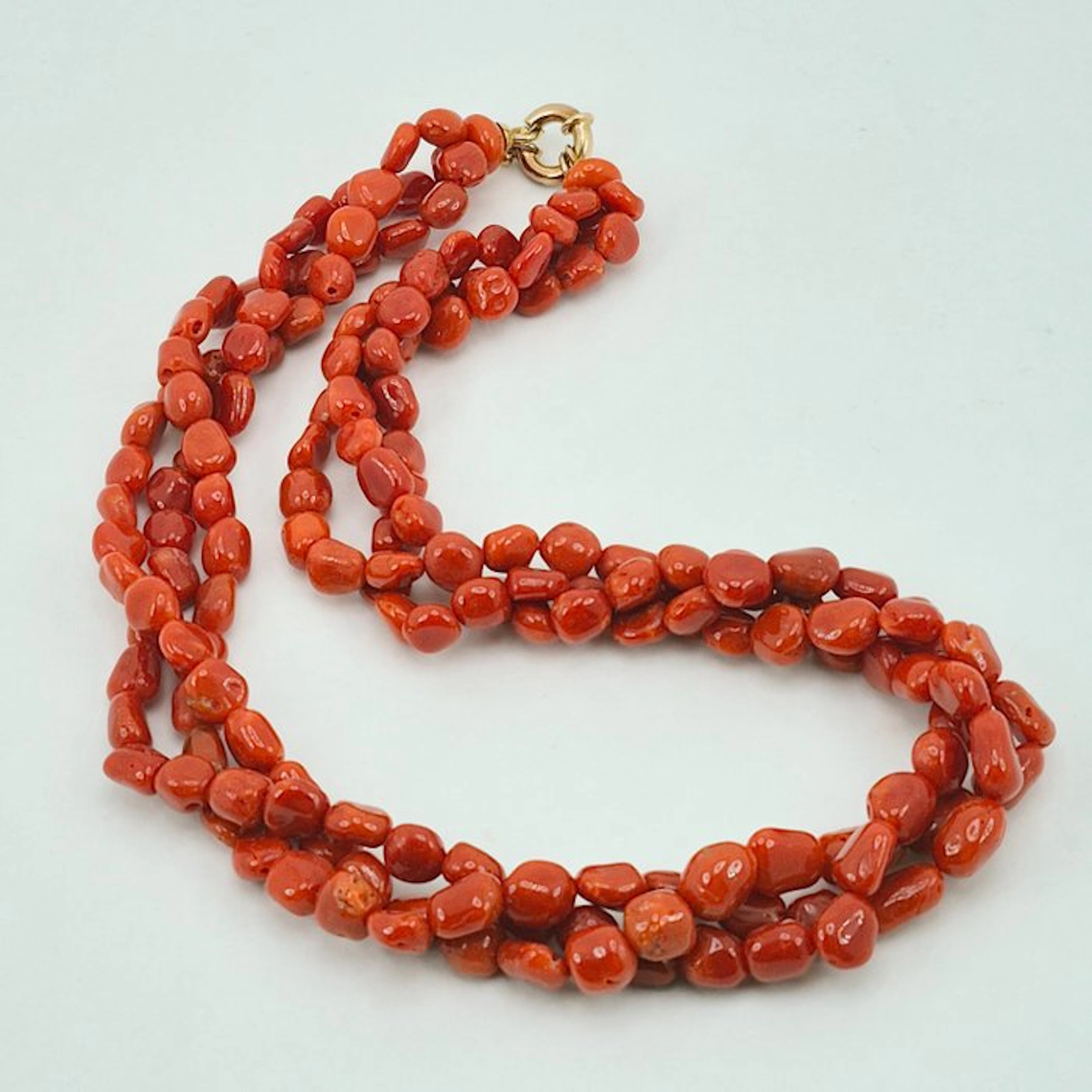 Coral - Gold-plated, Silver - Necklace - CORALLO MEDITERRANEO