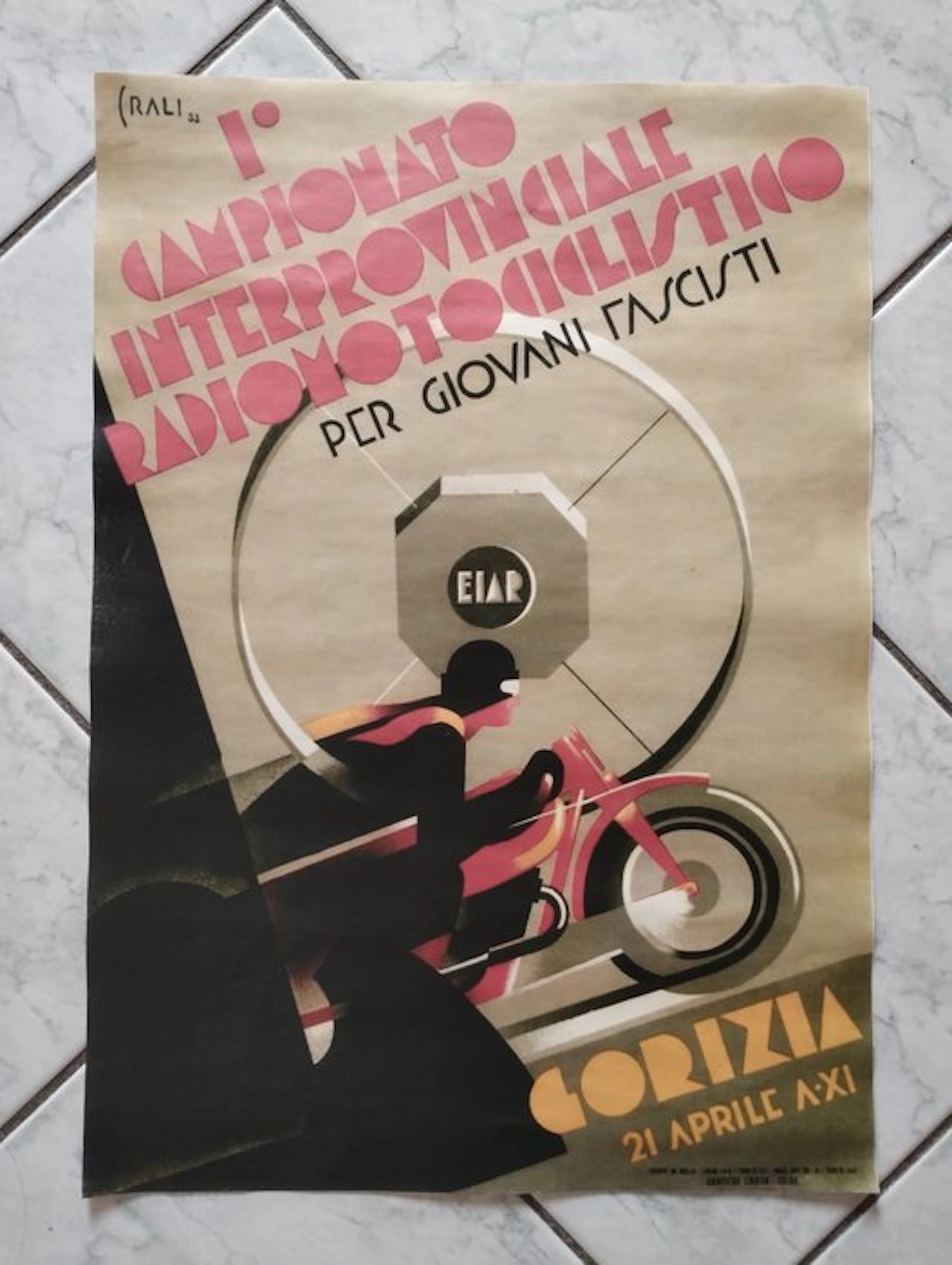 Tullio Crali - 1° Campionato Radio motociclistico Gorizia - 1970s