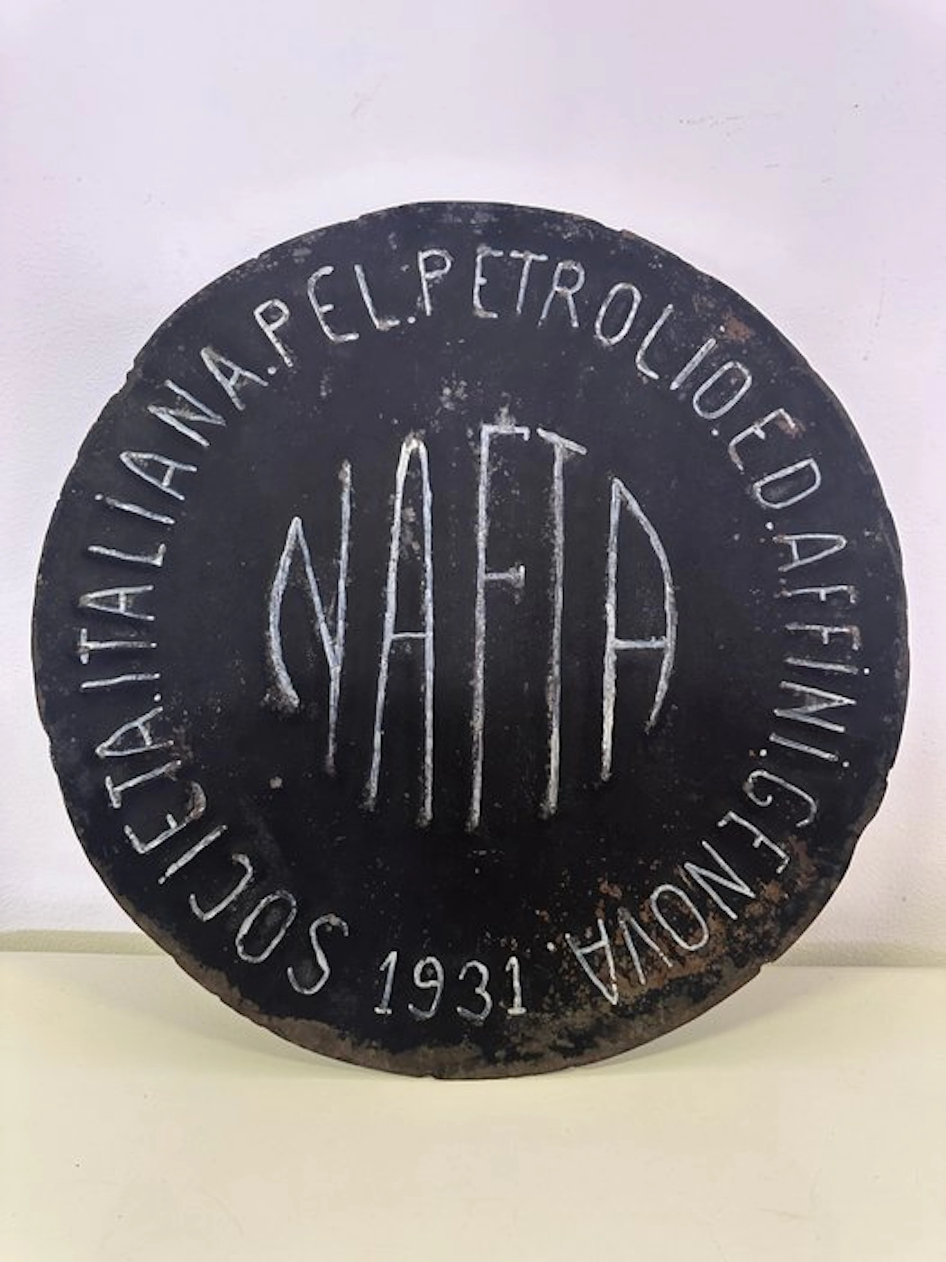 NAFTA advertising plaque 1931 - Plaque - Wrought iron