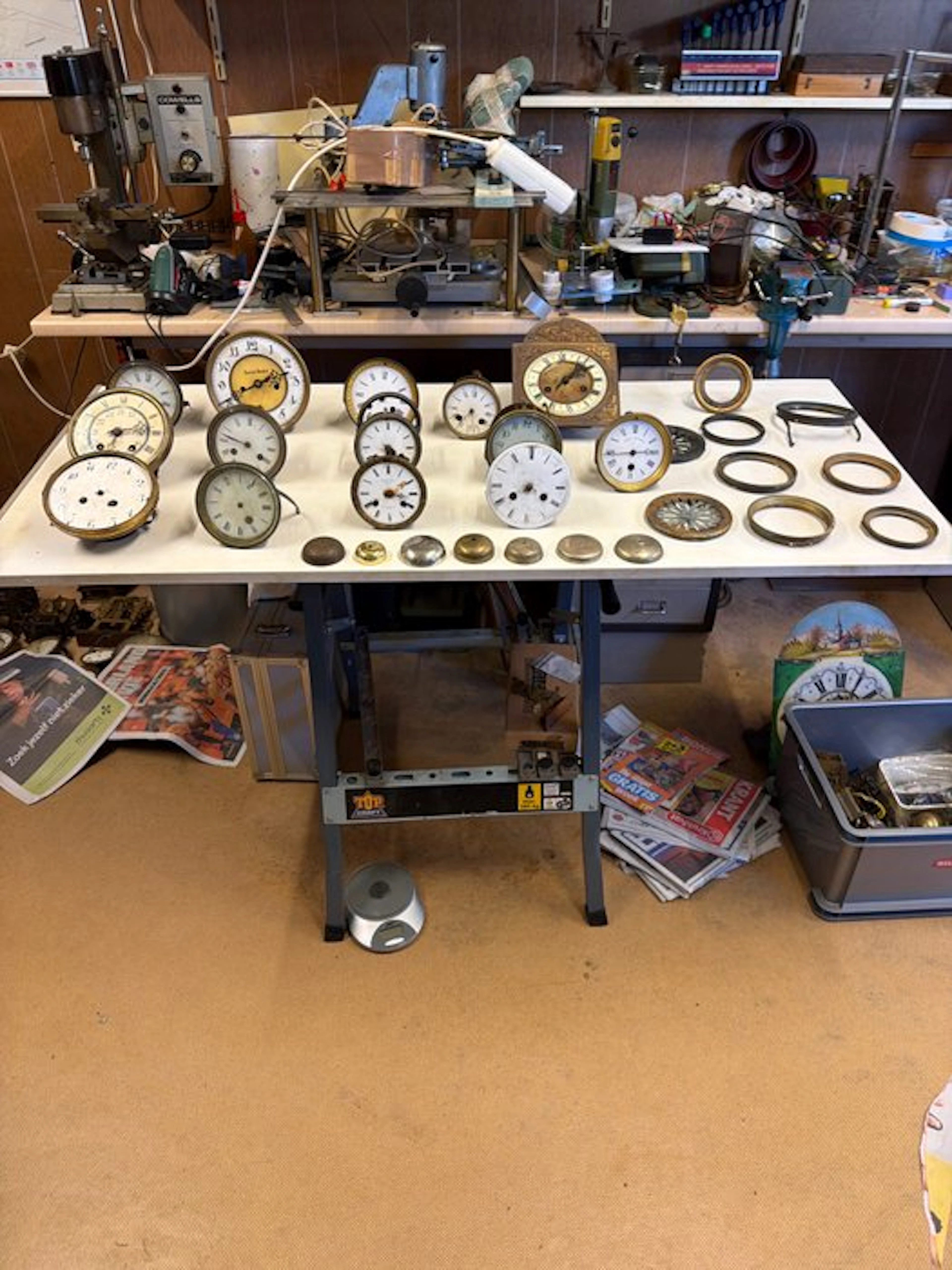 Clock movement (30) - Franse en Duitse uurwerken