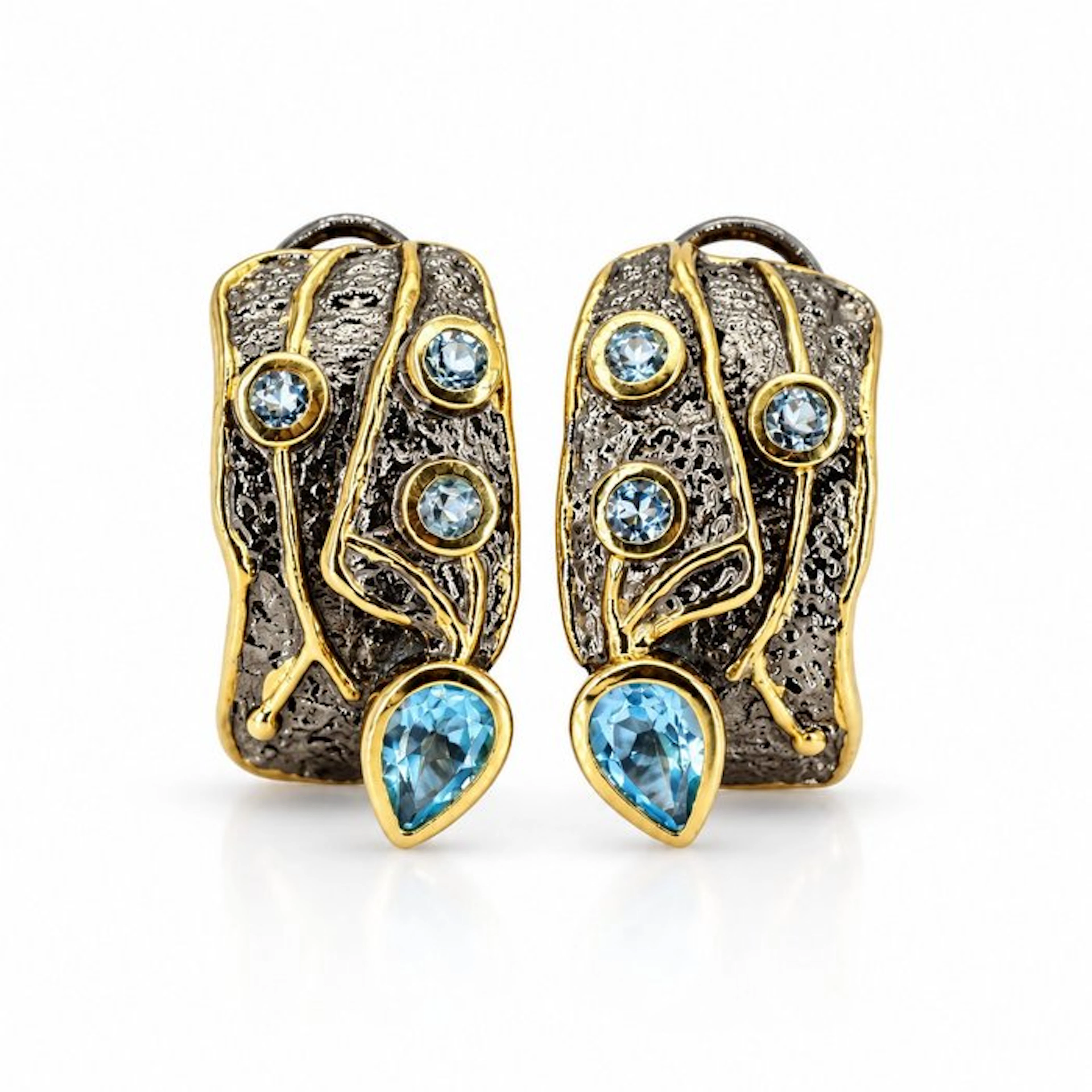 No reserve price - Earrings Gold-plated