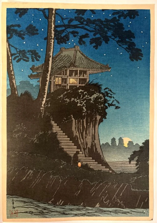 Moonrise at Tokumochi / Tokumochi in Starry Night (徳持...
