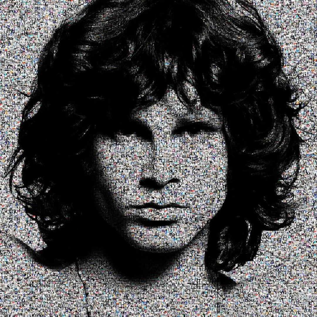 David Law (1967) - Crypto Jim Morrison II - Format XL 60x60