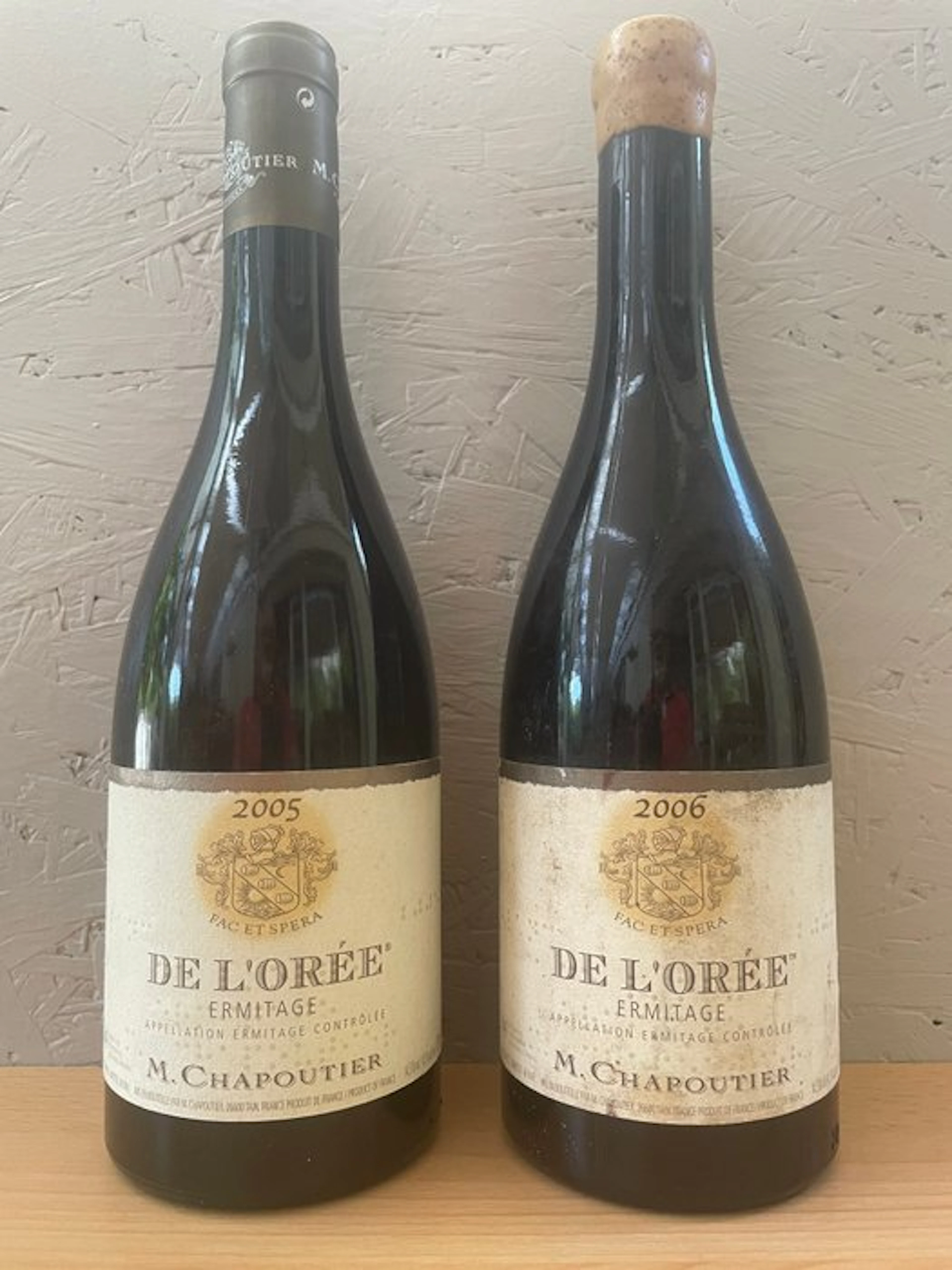 M. Chapoutier Ermitage de l'Oree Blanc; 2005 & 2006...