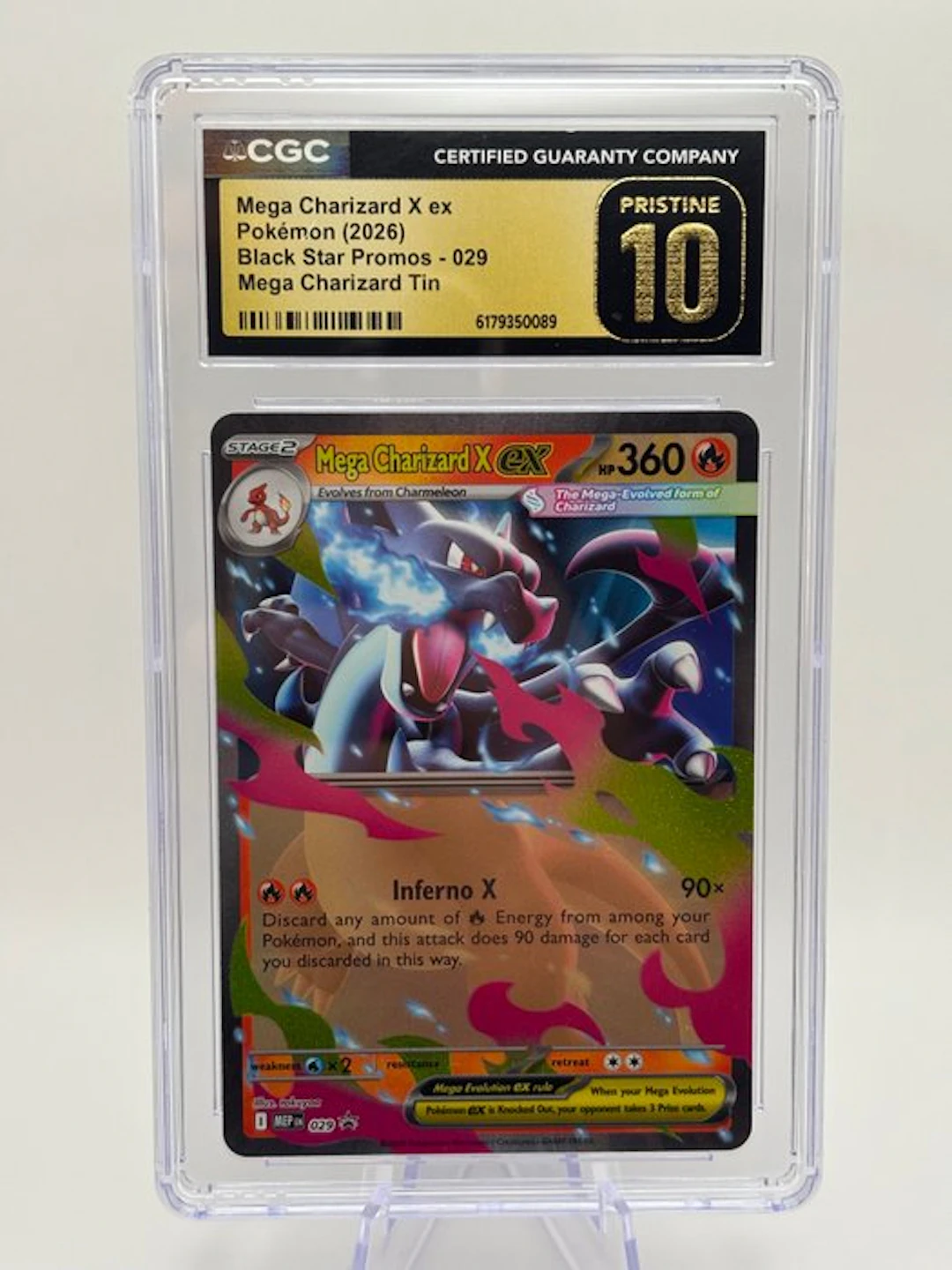 Pokémon - 1 Graded card - Charizard 029 Promo card