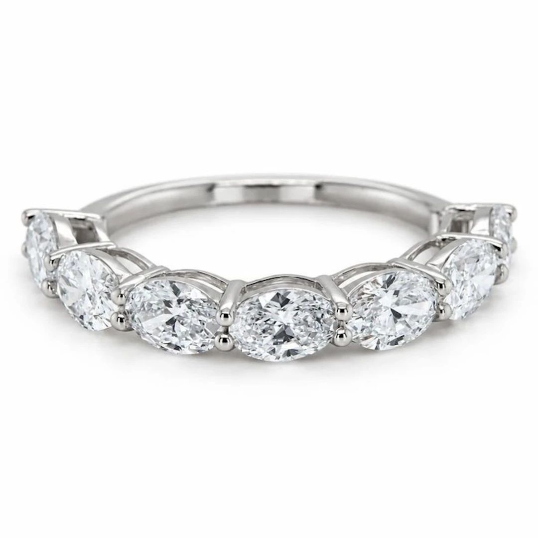 No reserve price - Ring - 14 kt. White gold - 2.23ct. tw. Diamond (Lab-grown)