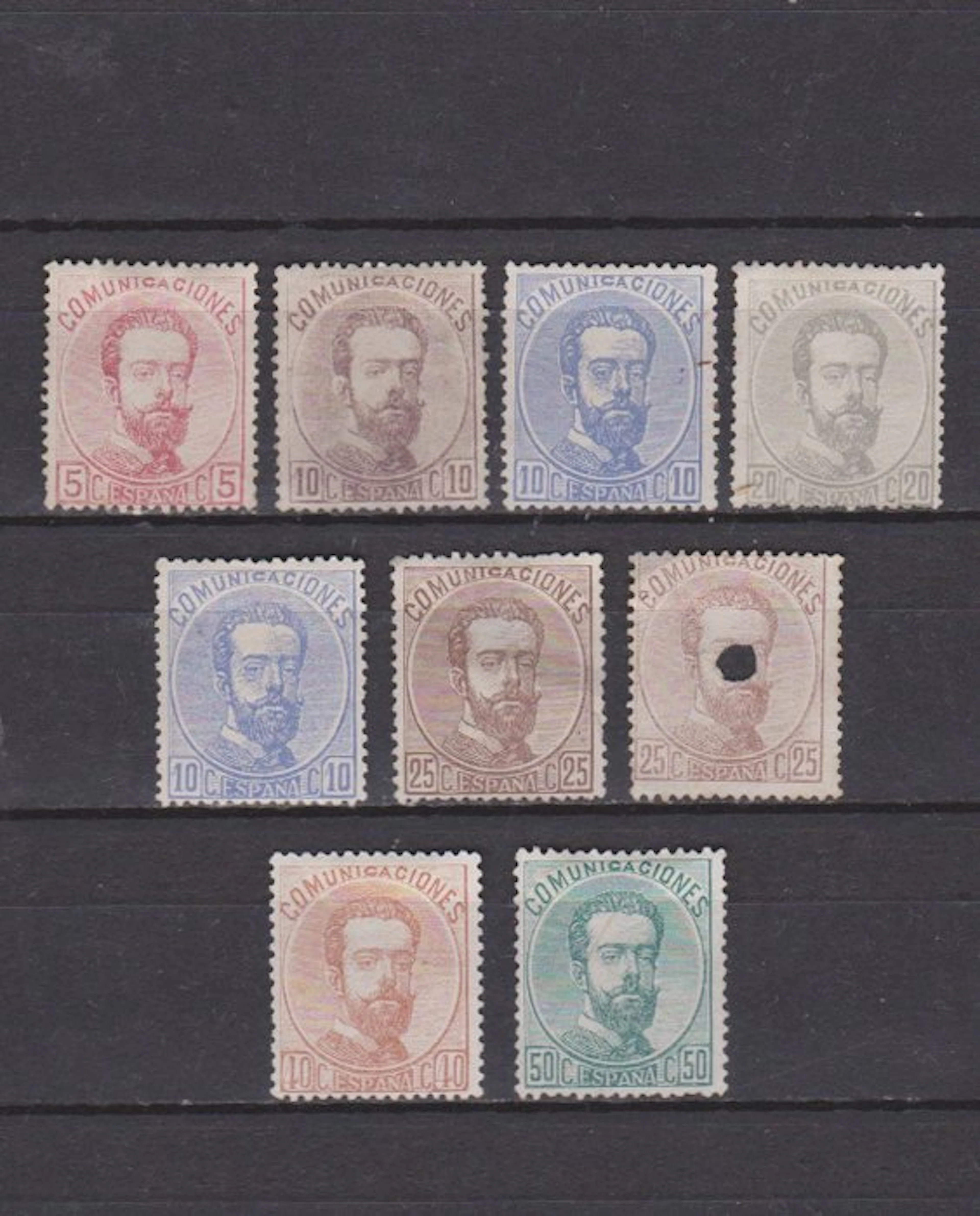 Spain 1870/1872 - Lot Spain King Amadeo 1870