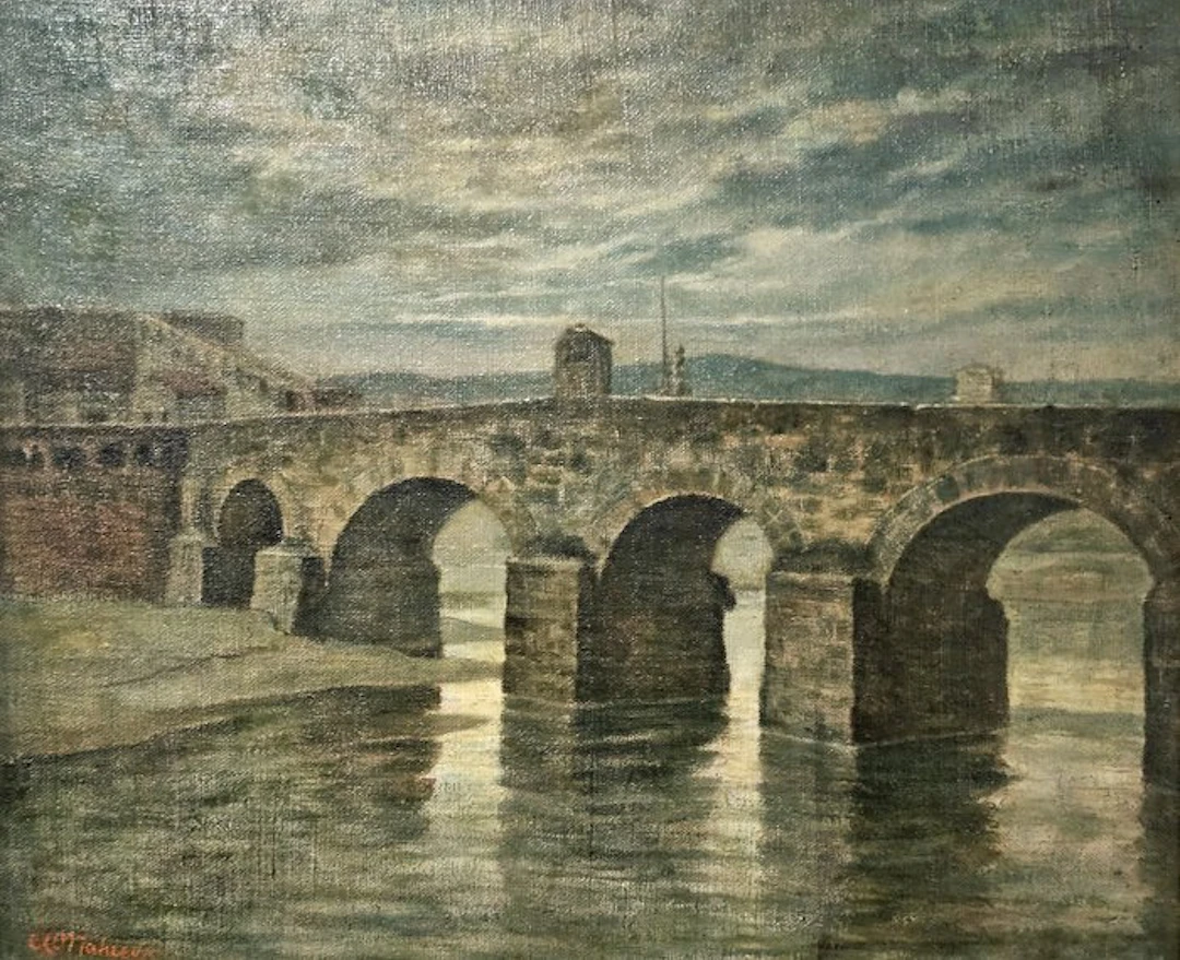 Alfredo Mahieux (1887-1968) - Il ponte
